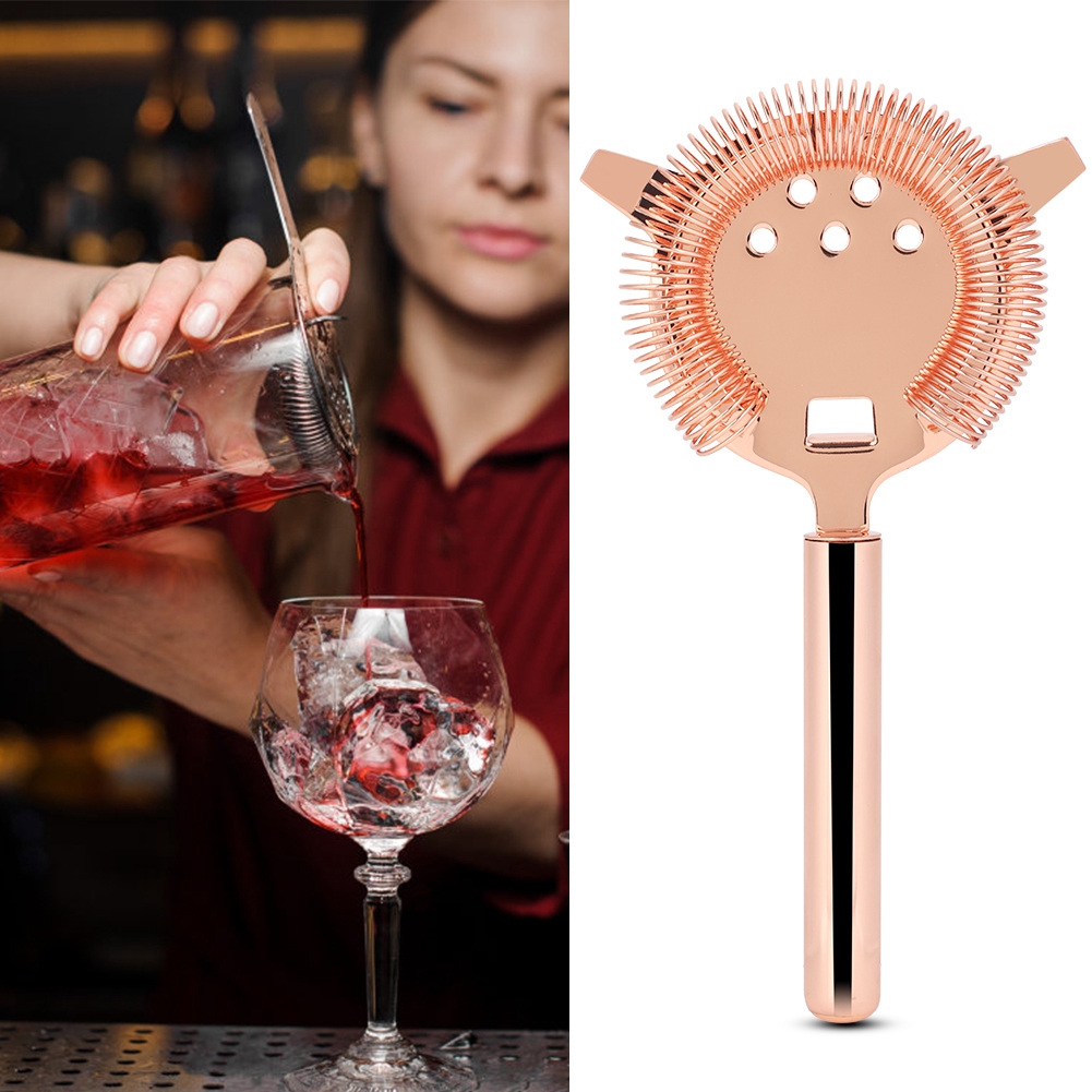 Cocktailsieb Aus Roségoldenem Edelstahl, Eisfilter Für Shaker, Barzubehör, Getränkesieb, Barkeeper-werkzeug Für Partys Und Clubs, 1 Stück