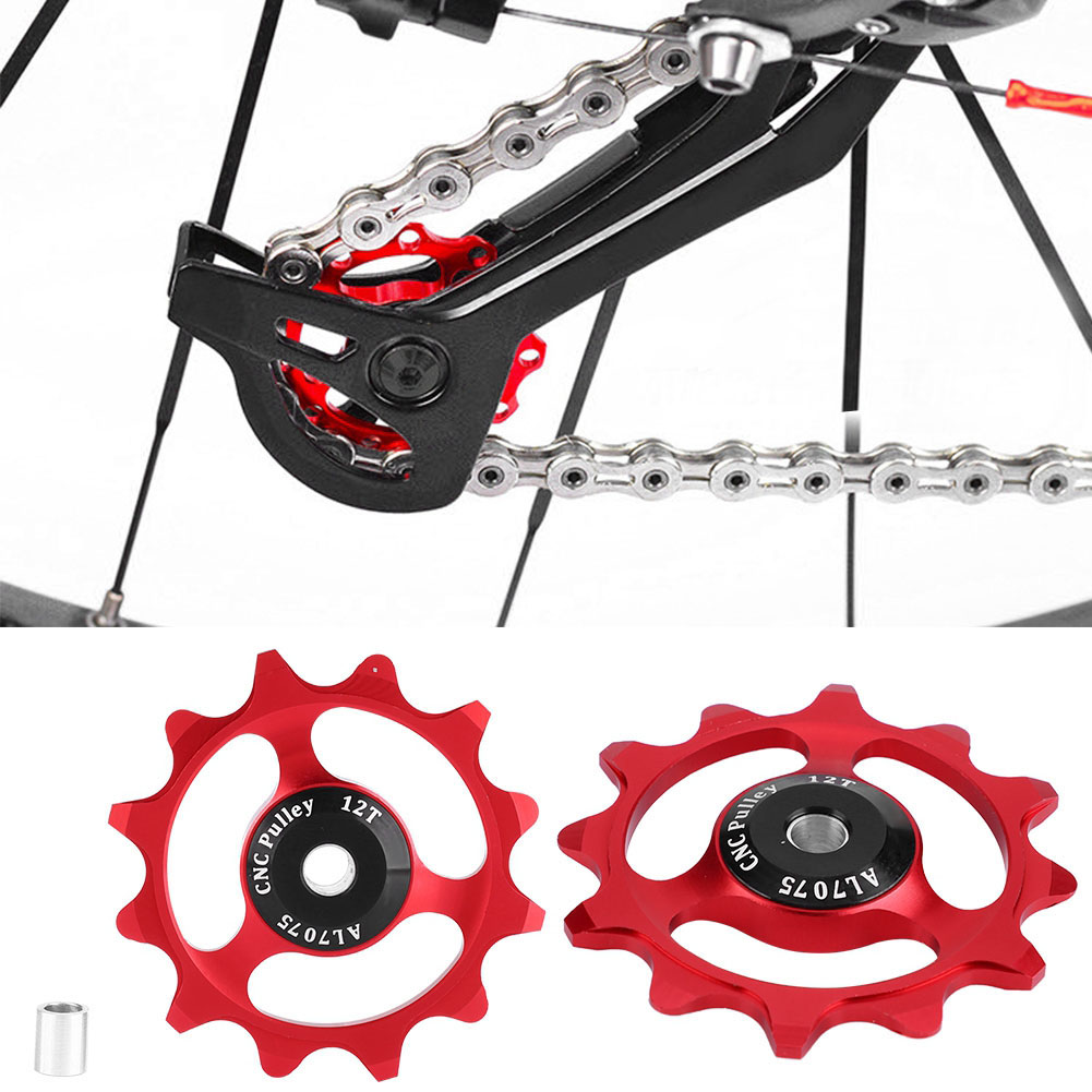 Schaltwerk 12t Mountainbike-räderrollen Lager Schaltrollensatz Teile Rot