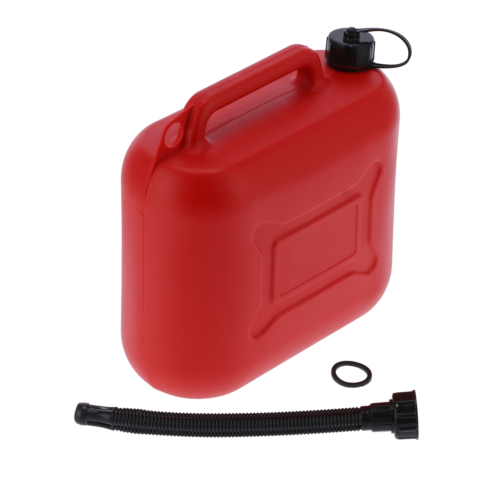 Jerrycan Aus Abs-kunststoff, Tragbarer Benzinkanister Im Militärstil, Öltank Für Industrielle Anwendungen, 10 Liter, Rot
