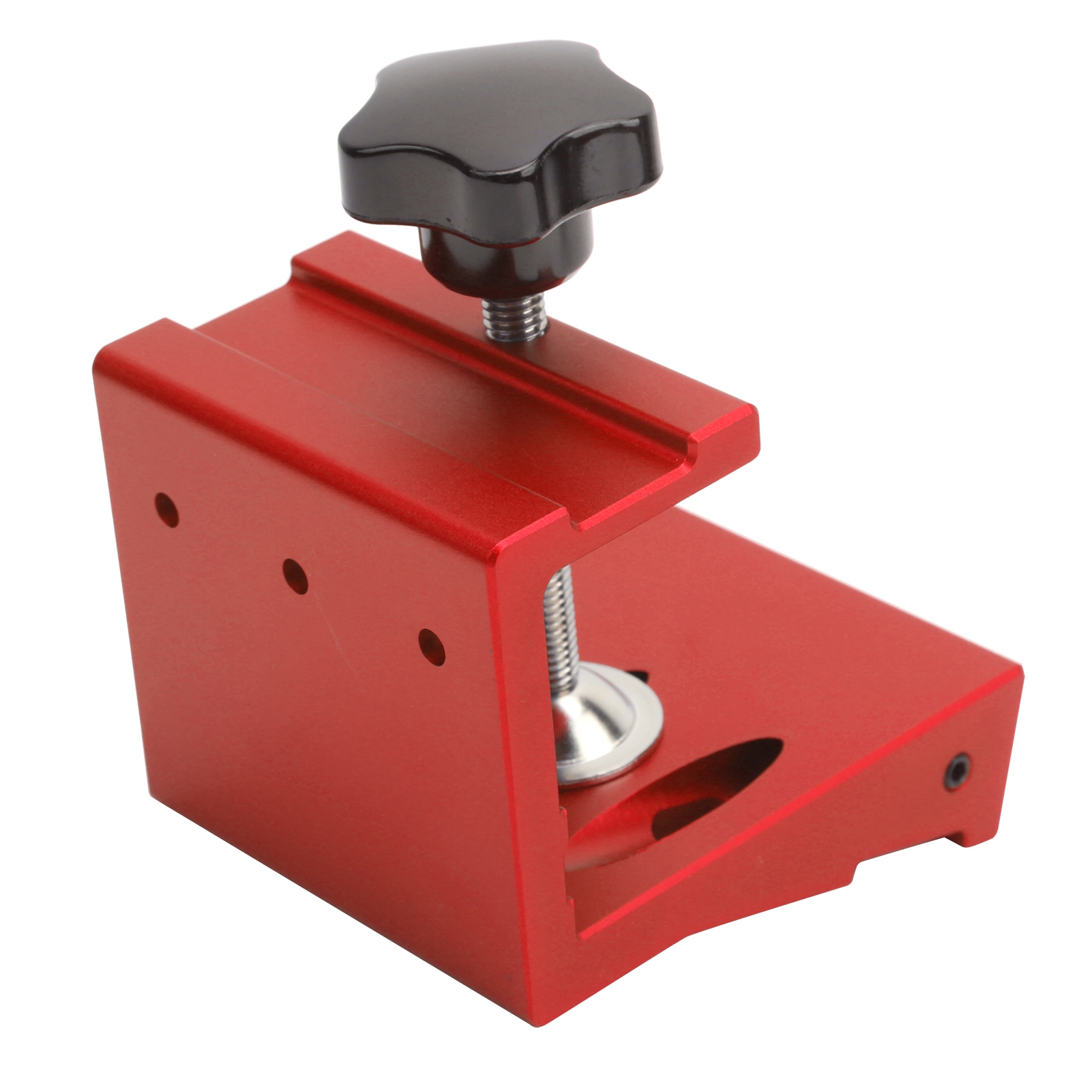 Lochschablone Aus Aluminiumlegierung Für Die Holzbearbeitung, Geeignet Für Plattenstärken Von 10 Mm Bis 35 Mm, Rot