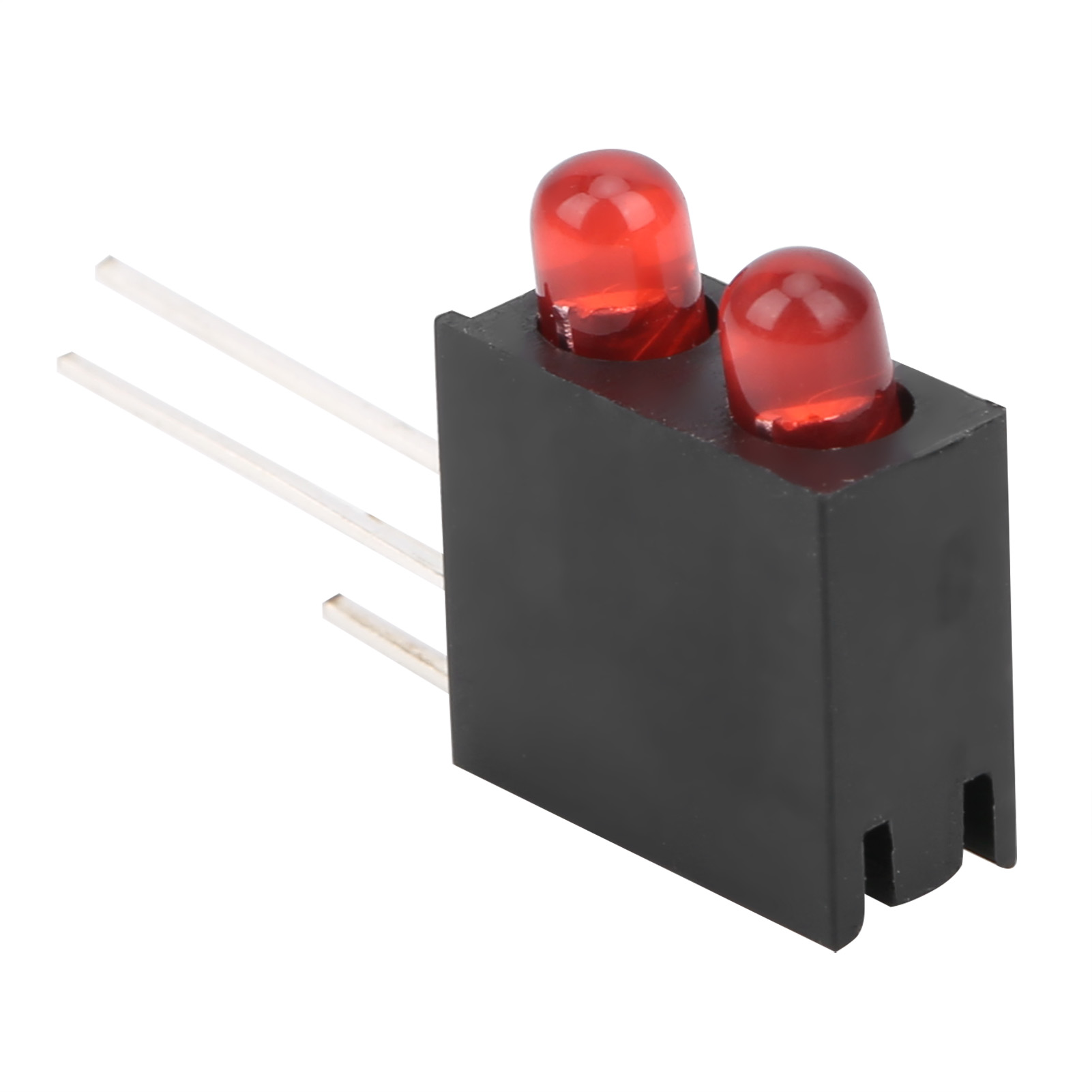 100 Stück 3-mm-led-lampenfassung Mit Zwei Löchern Und Sockel, Industrielles Anzeigezubehör, Rotes Licht