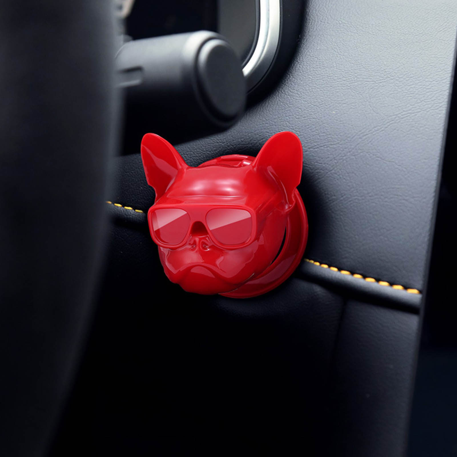 Autostartknopf-abdeckung, Angenehme Haptik, Niedliche Form, Zündungszubehör Für Den Fahrzeuginnenraum, Universell Für Fahrzeuge, Rot