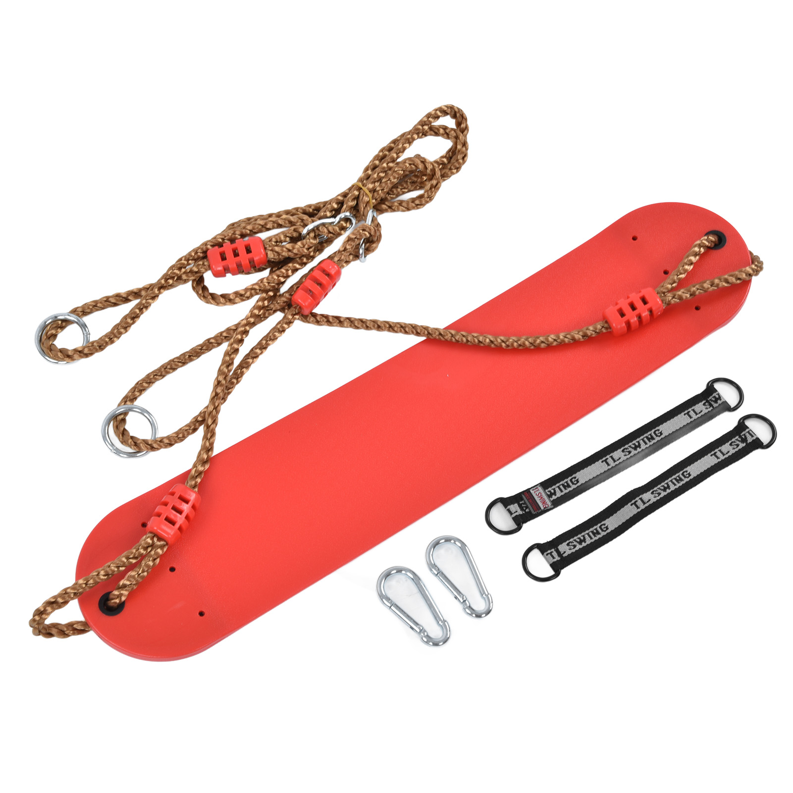 Schaukelsitz, Eva-weichplatte, Rotes Verstellbares Seil, Spielplatzzubehör-set Für Kinder, Outdoor-schaukel