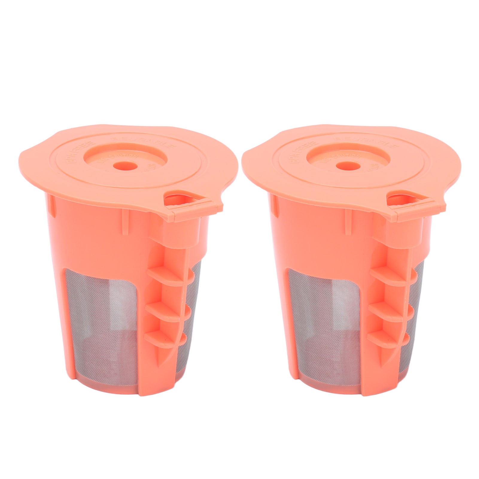 2 Stück Wiederbefüllbare Kaffeefilterbecher, Wiederverwendbare Kaffeekapselbecher Für 2.0 K200 K300 K350 K360 K400 Rot
