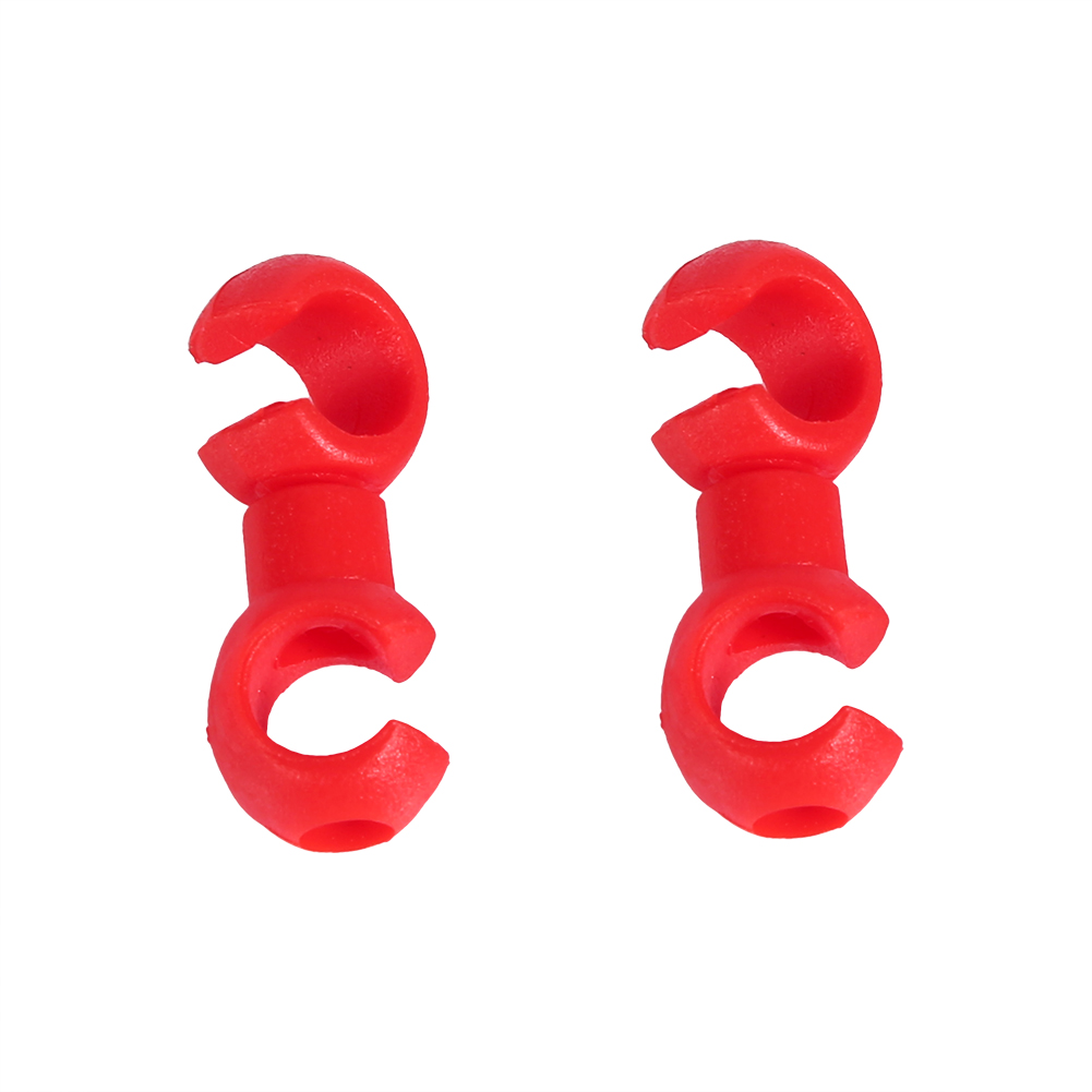 10 X Clips De Fixation En S Pour Vélo, Œillets Pour Gaine De Câble De Frein Et De Dérailleur (rouge)
