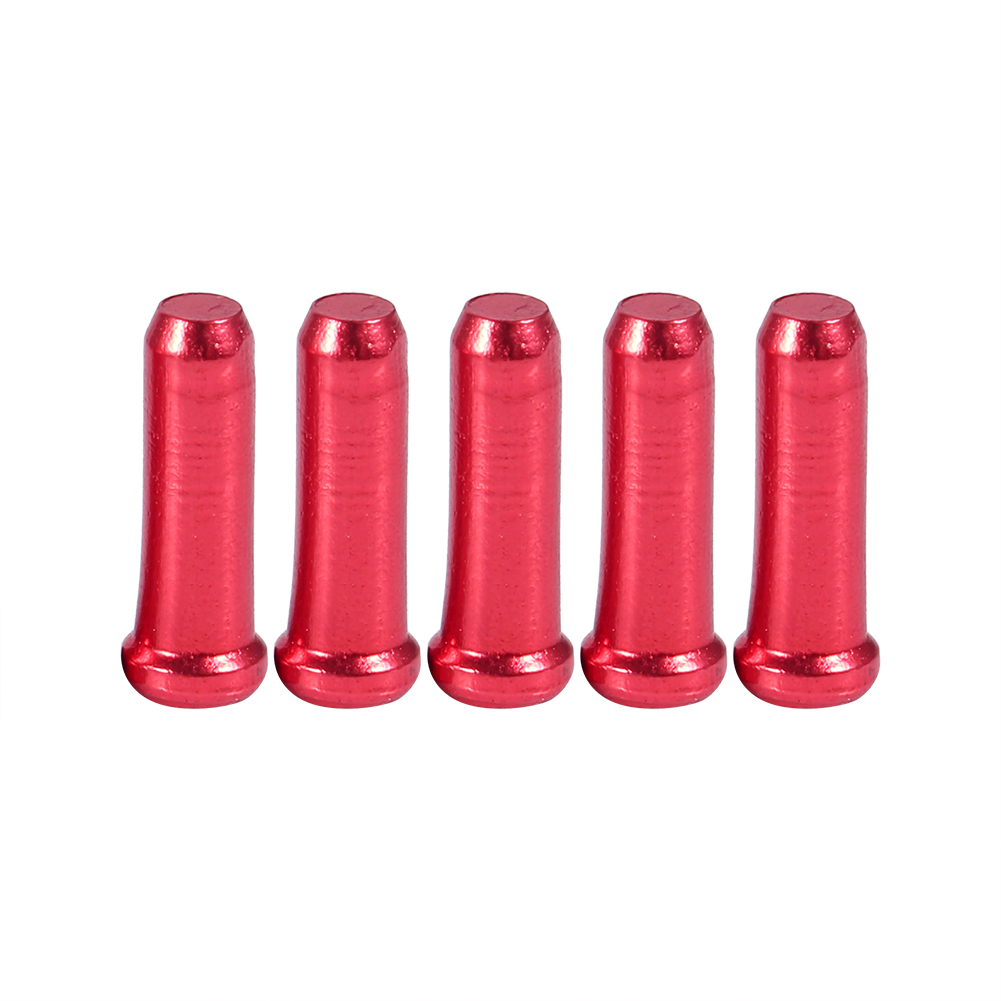 100 Embouts De Câble De Frein En Alliage D'Aluminium Anodisé De 2,5 Mm (rouge)