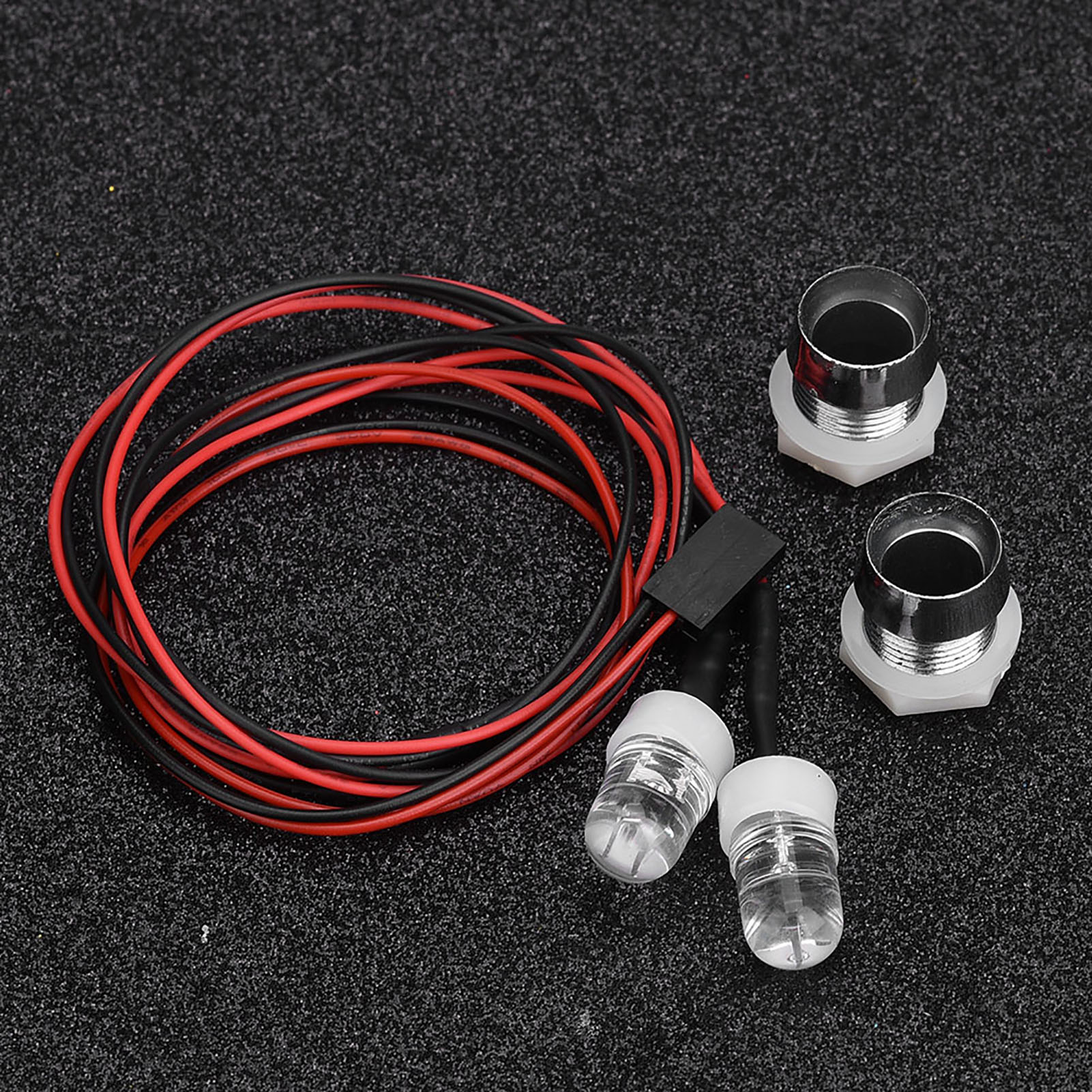 Lot De 2 Phares Led De 20 Mm Pour Voiture Rc De Drift (feux Rouges N° 19)