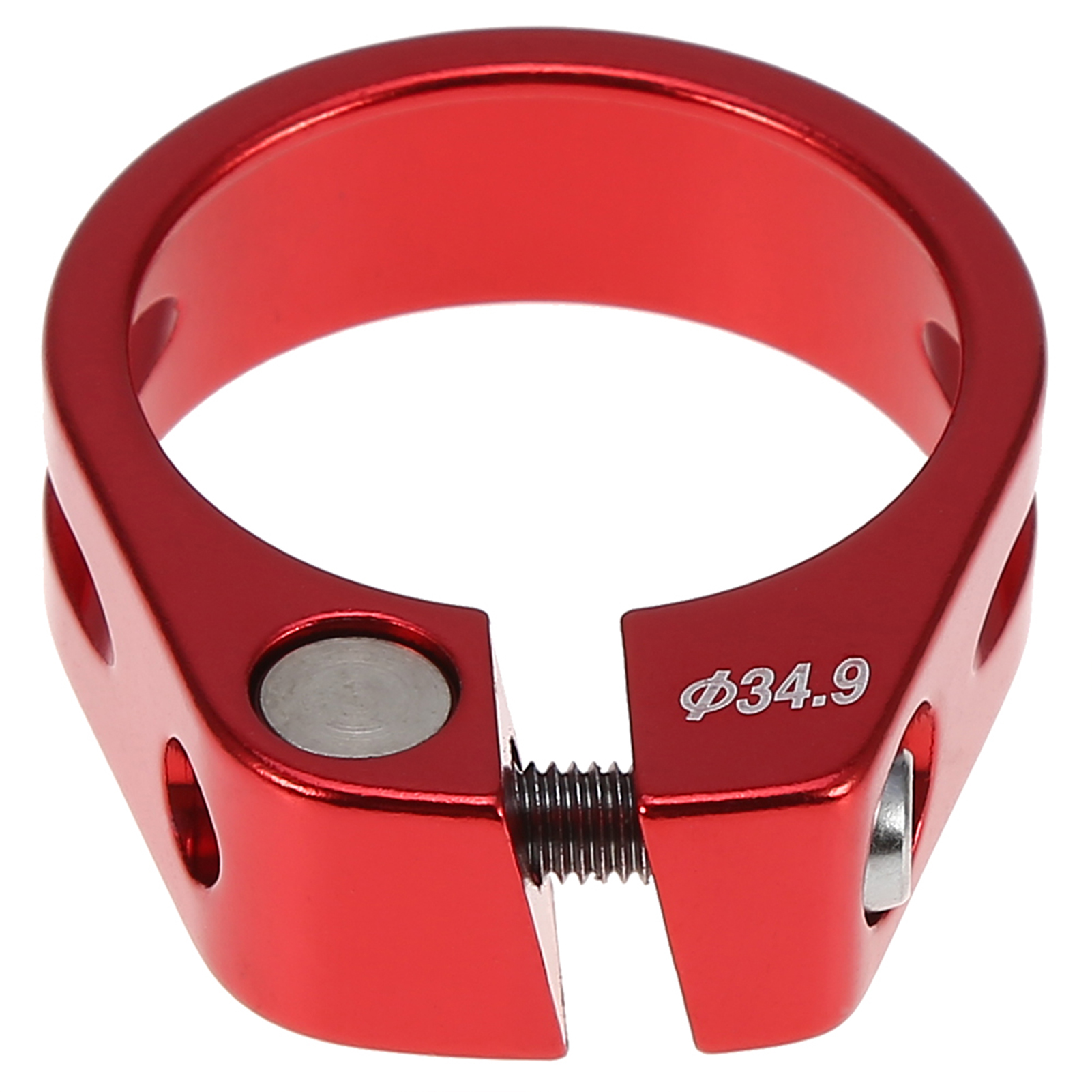 Collier De Serrage De Tige De Selle De Vélo En Alliage D'Aluminium 34,9 Mm, Accessoire Pour Vtt (rouge)