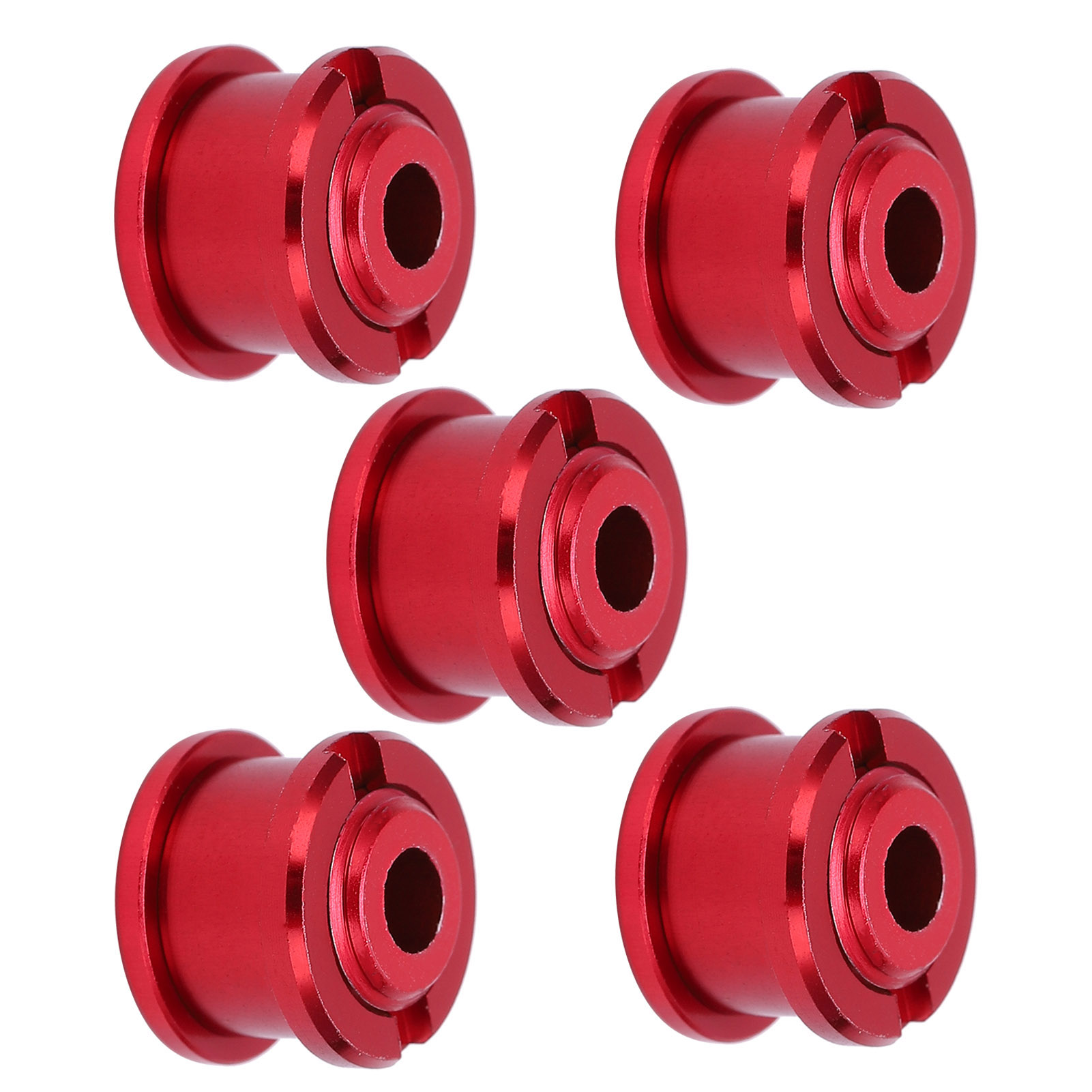 Lot De 5 Vis De Plateau Simple En Alliage D'Aluminium Pour Vtt (rouge)