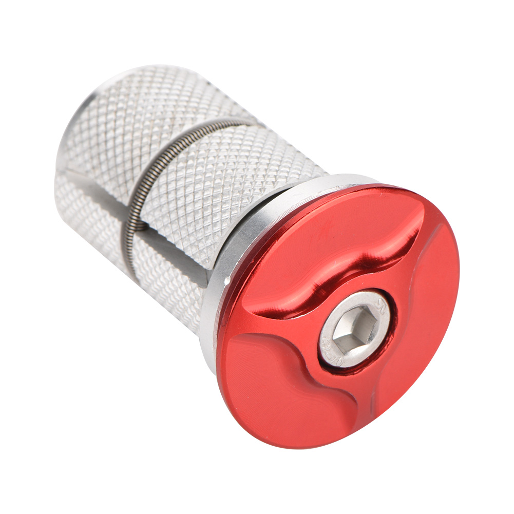 Bouchon Supérieur De Potence En Alliage D'Aluminium Pour Fourche De Vélo, 1/1,25 Pouce (rouge)