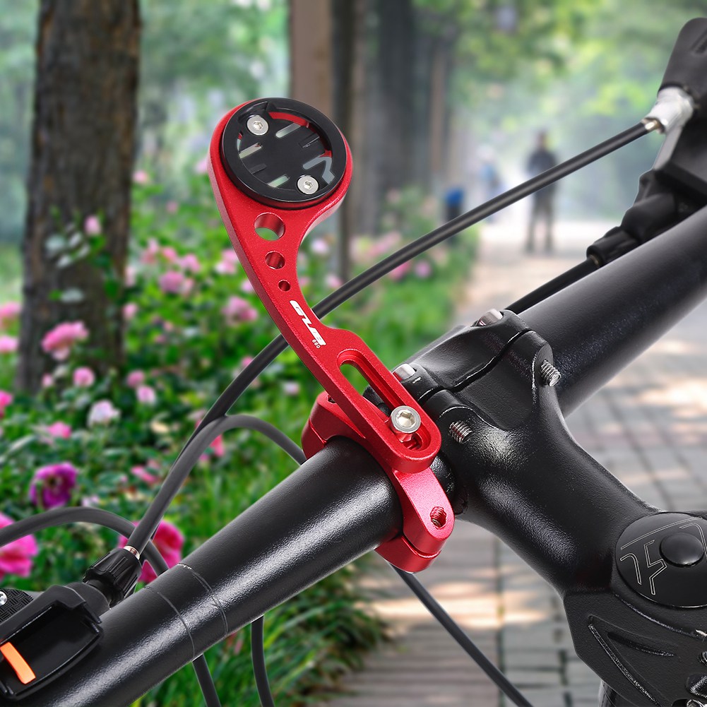 Support D'Extension En Alliage D'Aluminium Pour Compteur Kilométrique De Vélo Avec Adaptateurs (rouge)