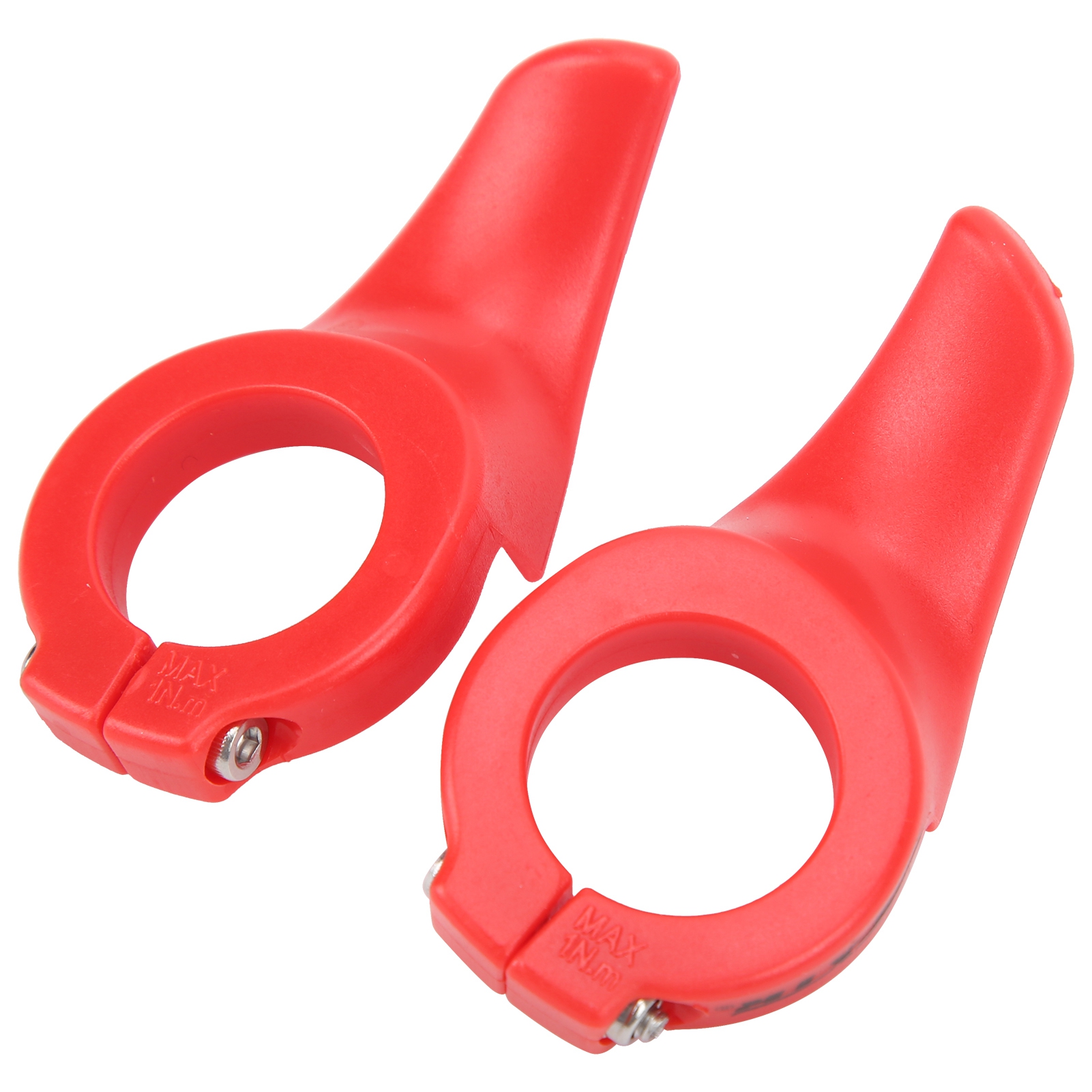 Poignée De Vélo Avec Anneau De Verrouillage, Support Secondaire, Guidon De Vélo Rouge