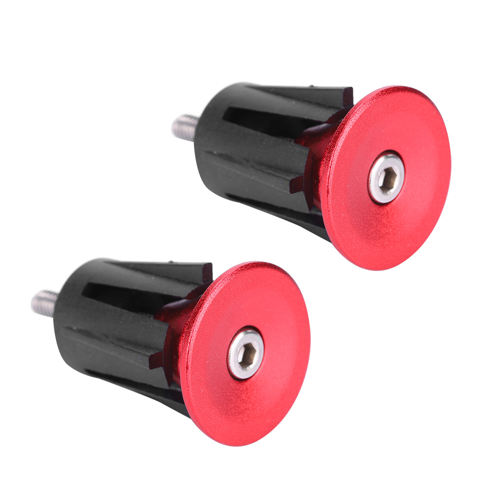 Embouts De Guidon En Alliage D'Aluminium Pour Vtt Et Vélo De Route (rouge)