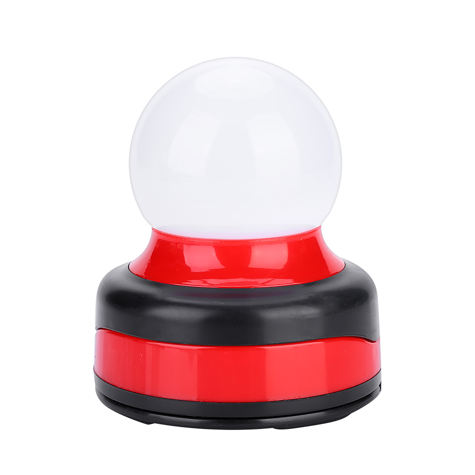 Lampe Torche Led Miniature Ronde Portable En Plastique Pour Le Camping (rouge)