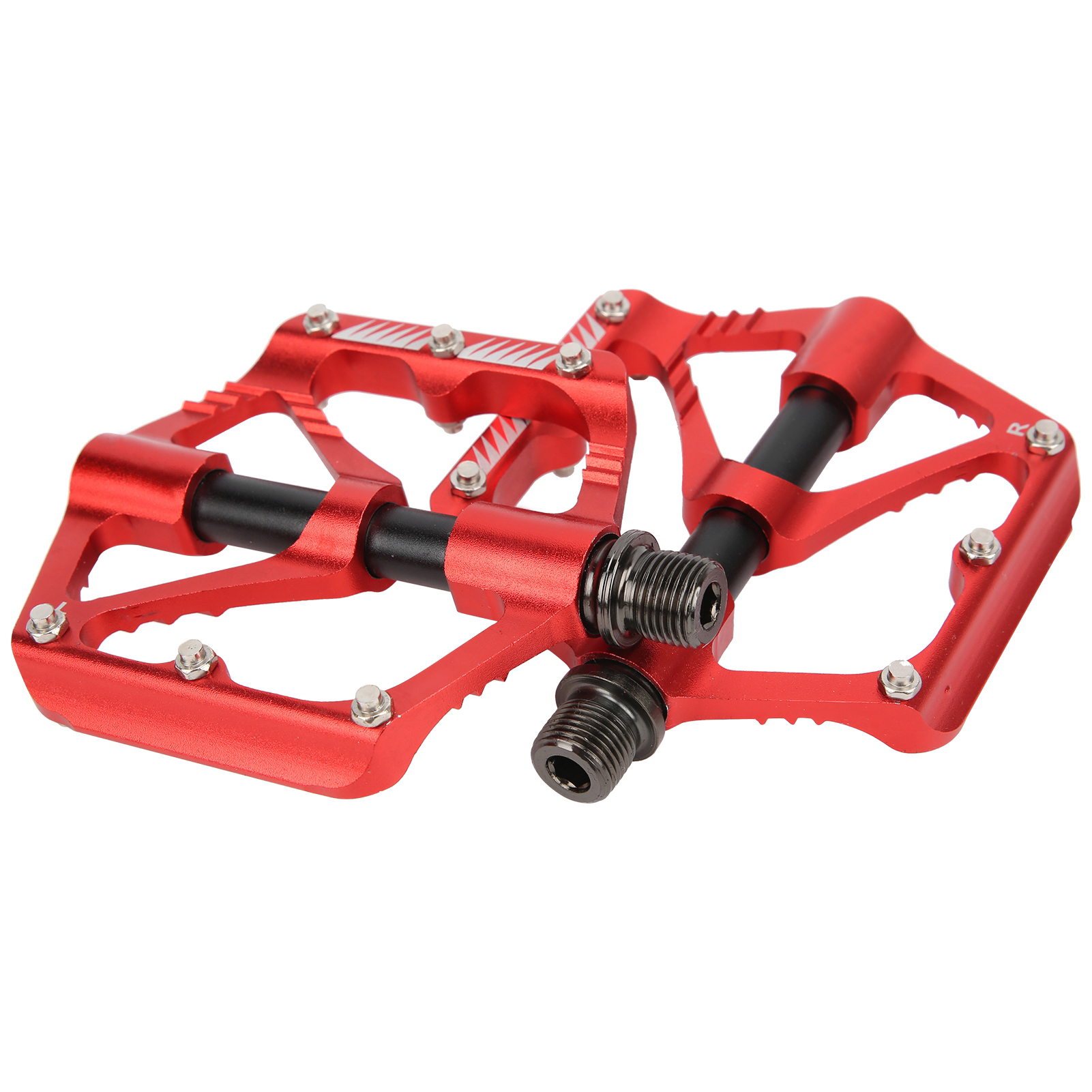 Pédales Wake Bike 3 Roulements En Alliage D'Aluminium, Accessoires De Pédales De Vélo De Montagne Durables, Rouge