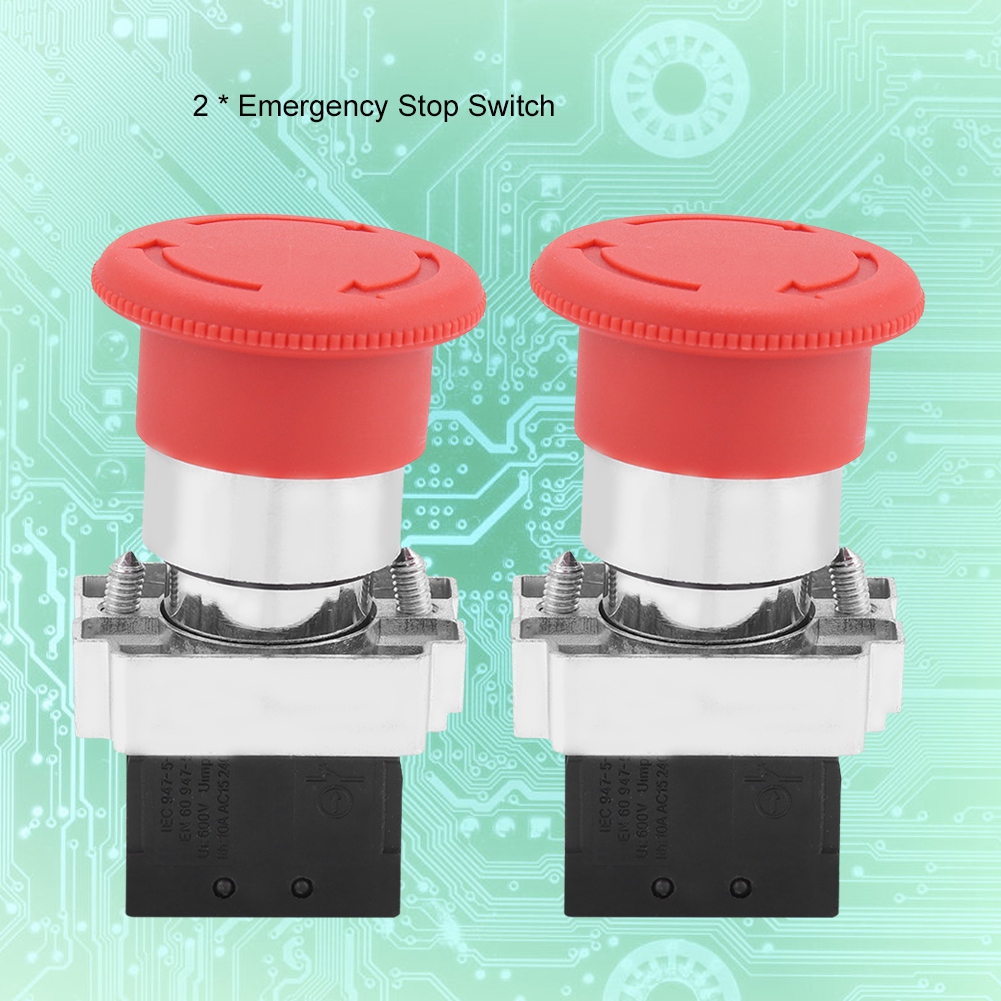 Roter 22-mm-xb5-not-aus-taster, Sicherheitsschalter, 2er-packung Für Industriemaschinen