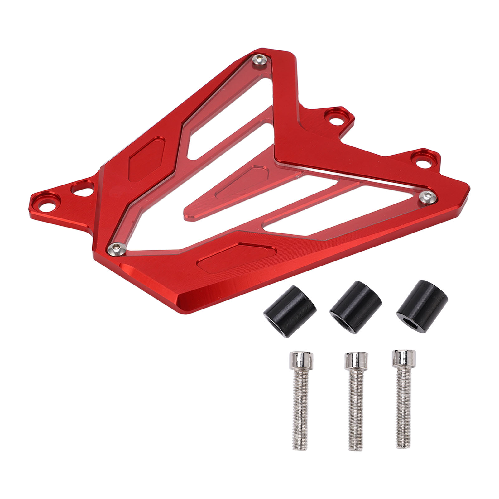 Cnc-gefräster Aluminium-kettenschutz Für Den Vorderen Motor, Passend Für Mt-07, Fz-07 Und Xsr700, Rote Farbe, Robuste Kettenradabdeckung