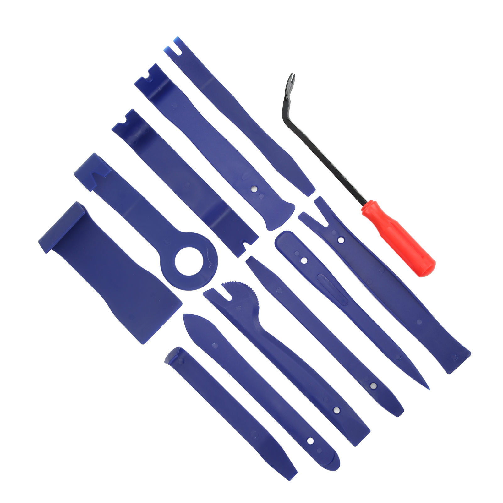 12-teiliges Werkzeugset Zum Entfernen Von Autoverkleidungen Mit Kratzfesten Clips, Rotem 15 Cm Clip-entferner, Oxford-tasche
