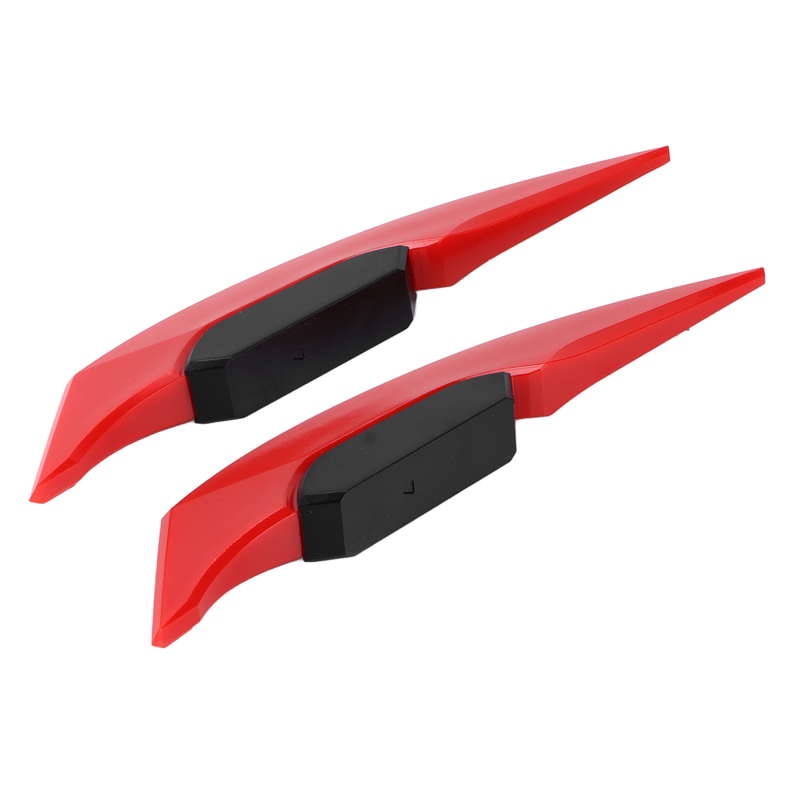 Universelle Motorrad-aerodynamik-winglets, Rotes Paar, Zubehör Für Elektroroller, Quads, Ssvs, Verkleidungshalterungen, Windstabilisatoren