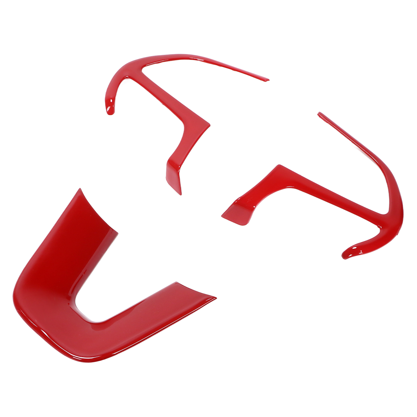 3-teilige Lenkradverkleidung Für Dodge Challenger, Charger Und Durango (2015–2019), Rot