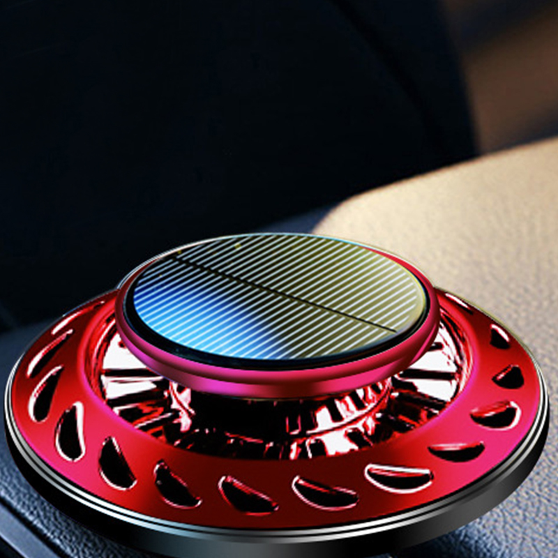 Rotierender Auto-diffusor Für Ätherische Öle, Beseitigt Gerüche, Langanhaltender Duft, Anti-stress, Roter Lufterfrischer