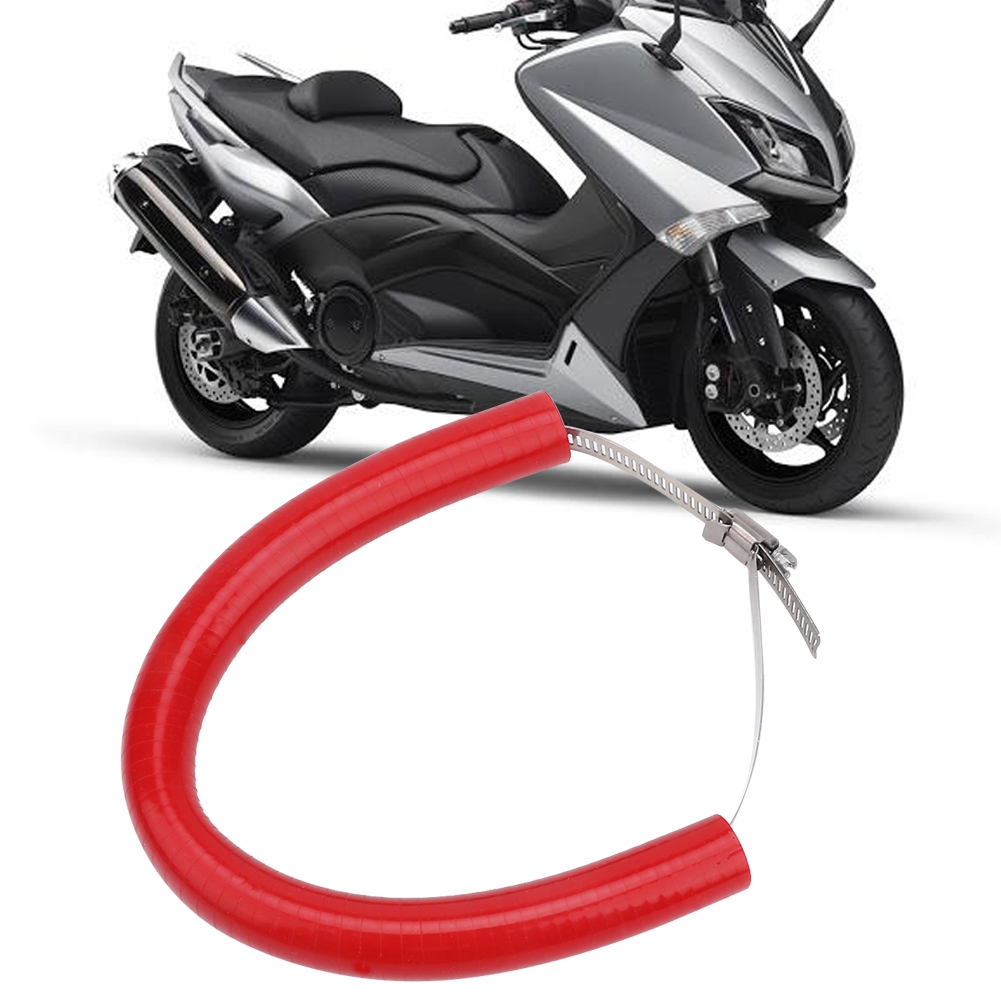 Sturzsicherung Für Yamaha Tmax 530 Motorrad-auspuffanlage, Roter Befestigungsring, Robustes Stabilisator-zubehör, Auspuffschutz, Kompatibel Mit Rollern.