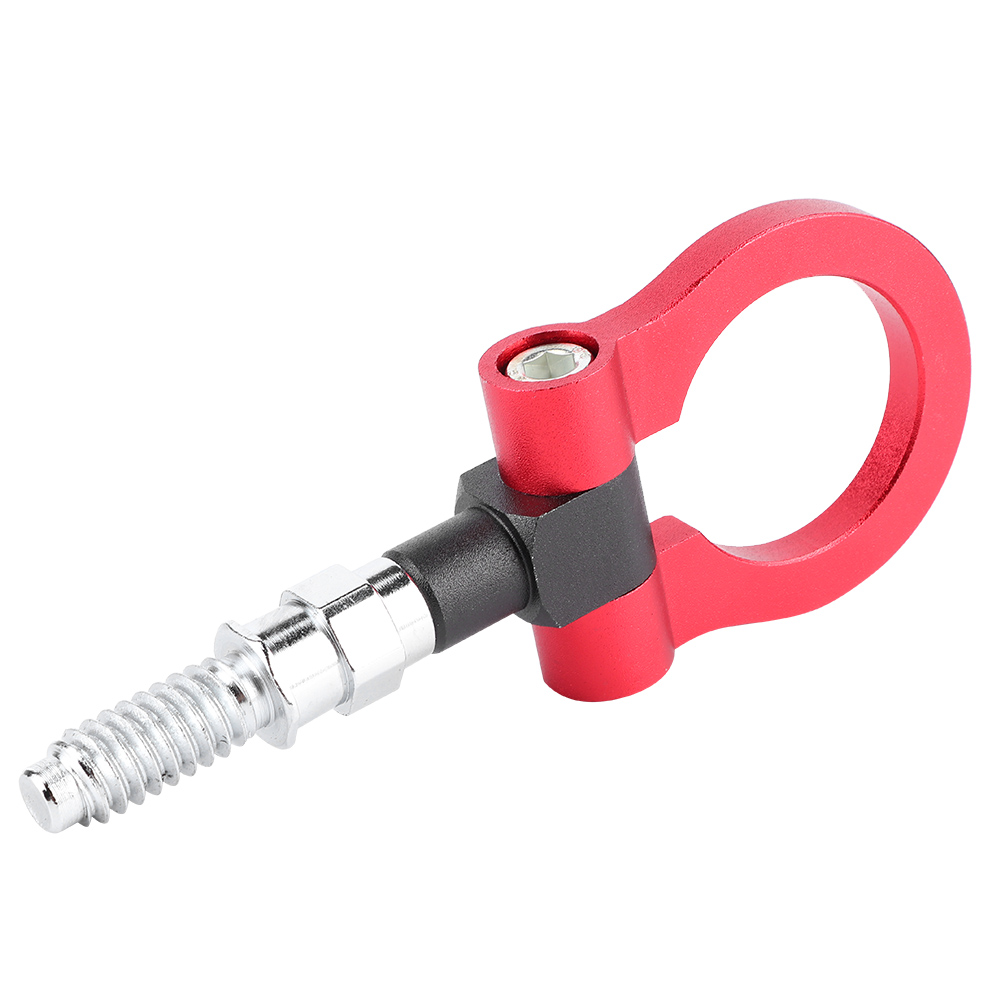 Front-abschlepphaken Aus Aluminium Für Pkw, Roter Zierring, Zubehör Der E-serie, Montagesatz