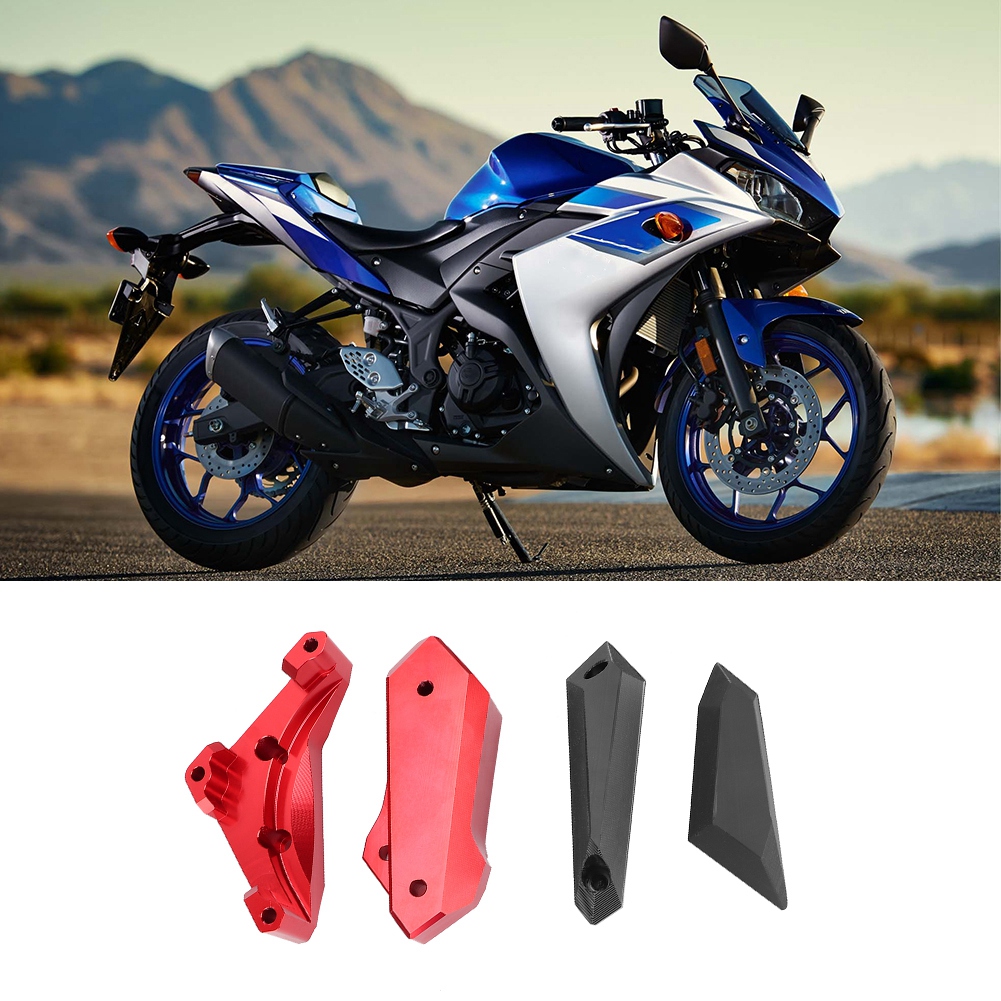 4er-set Motorschutzbügel, Fallschutz, Rot, Kompatibel Mit Yamaha Yzf-r3 2014-2017