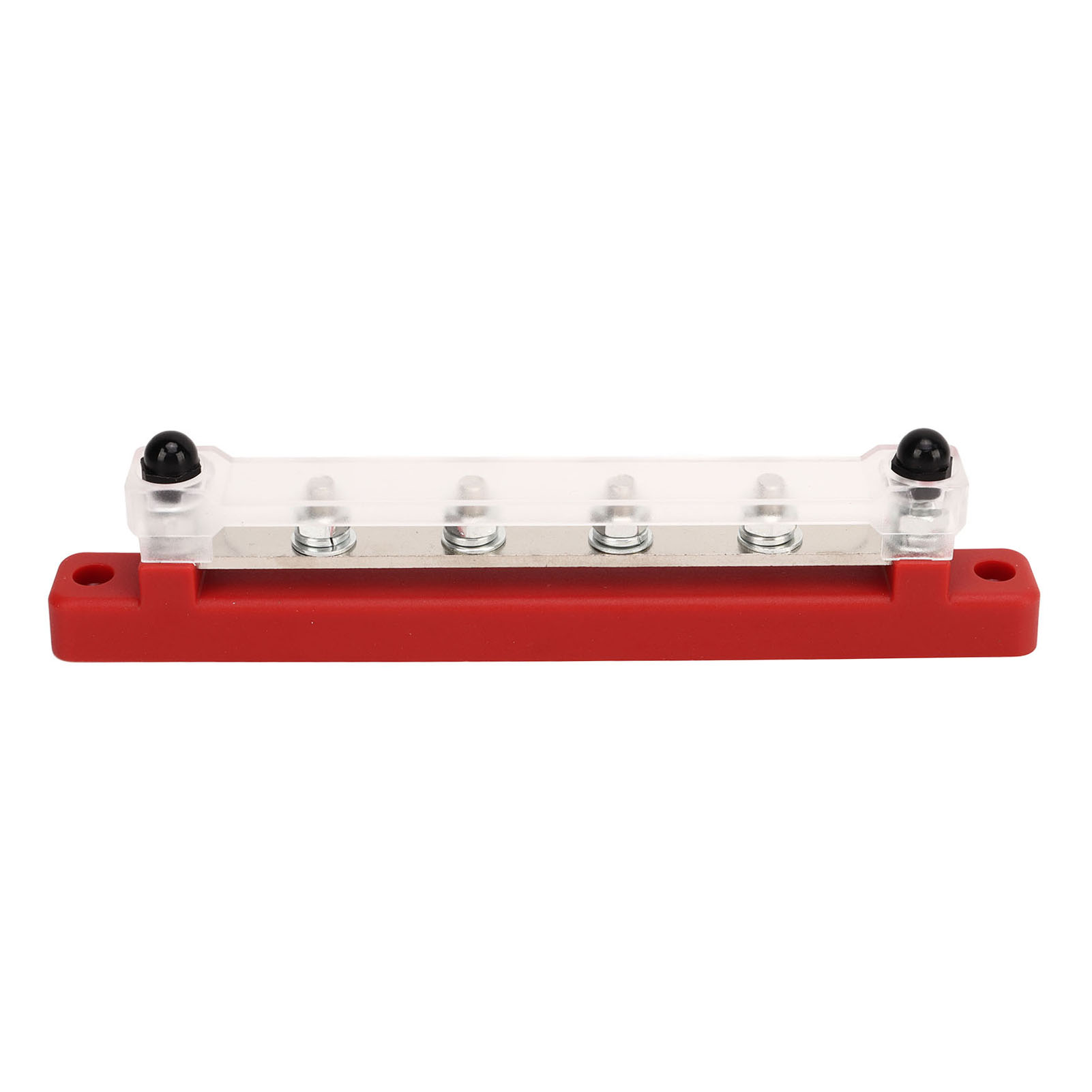 6-poliger Elektrischer Verteilerblock Mit Schutzkappe, M6-anschlüsse, 12–48 V Dc, 150 A, Für Pkw, Boote, Wohnmobile, Rot