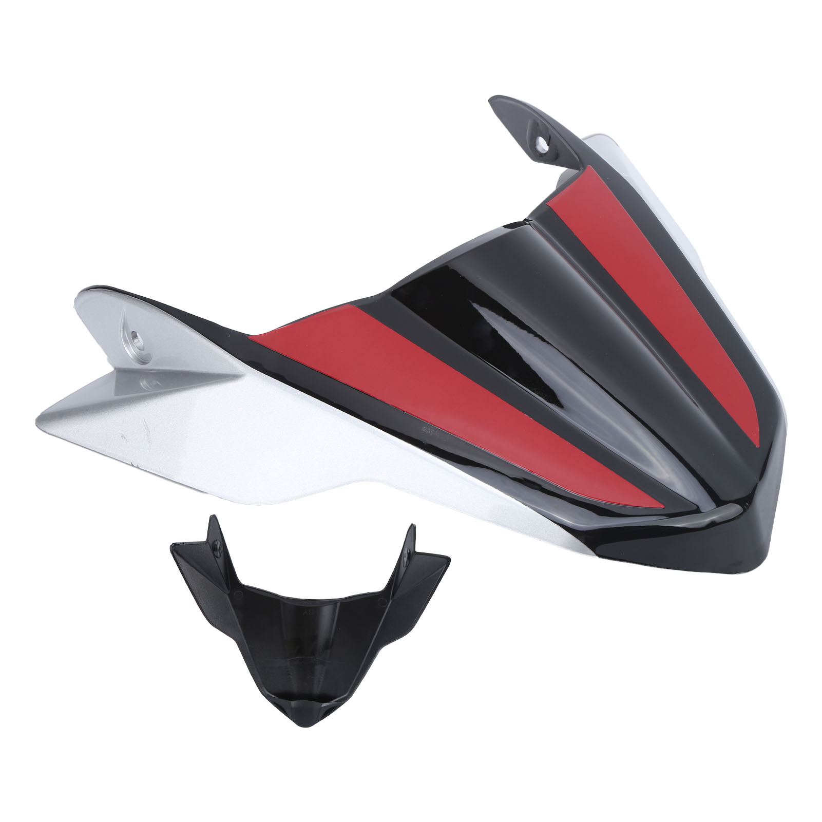 Frontseitige Verkleidungs-luftabweiser Für Yamaha Mt-09 Fz-09 2017-2020, Rot, Windschutzscheibe, Aerodynamischer Austauschsatz.