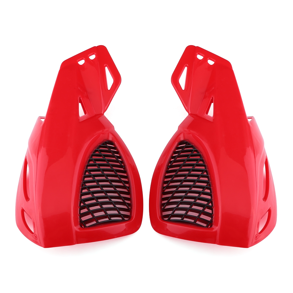 Universelle Rote 7/8-zoll-motocross-handschützer, Rutschfeste Lenkerprotektoren Für Roller, Quads Und Motorräder, Windschutzscheiben-set