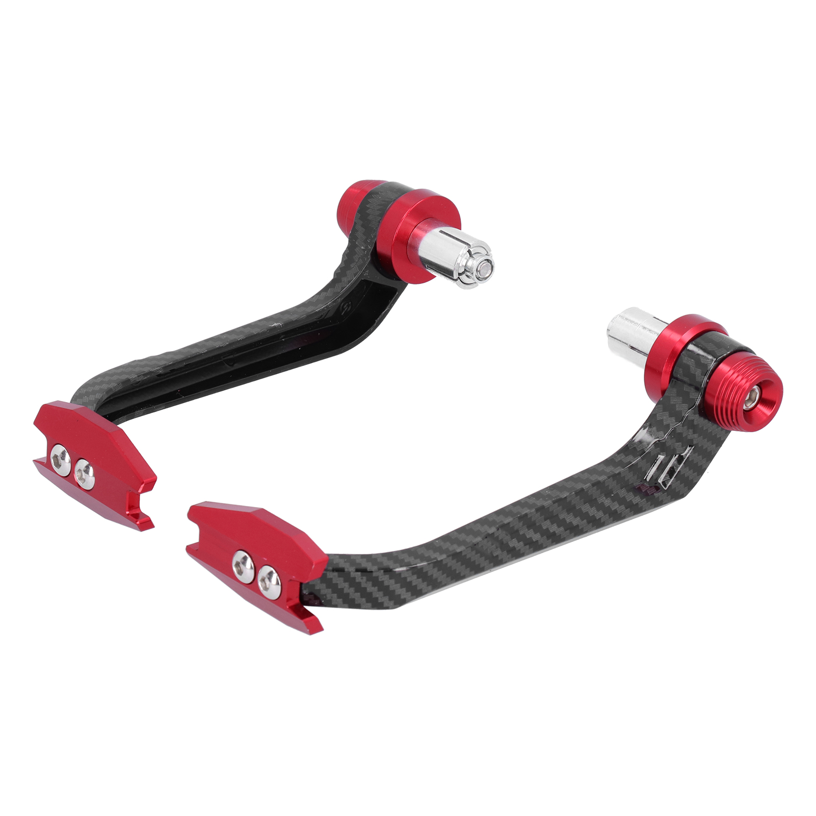 Motorrad-lenkerschutz Aus Carbon-aluminium-legierung, Universell, 22 Mm / 0,87 Zoll, Rot, Sturzschutz