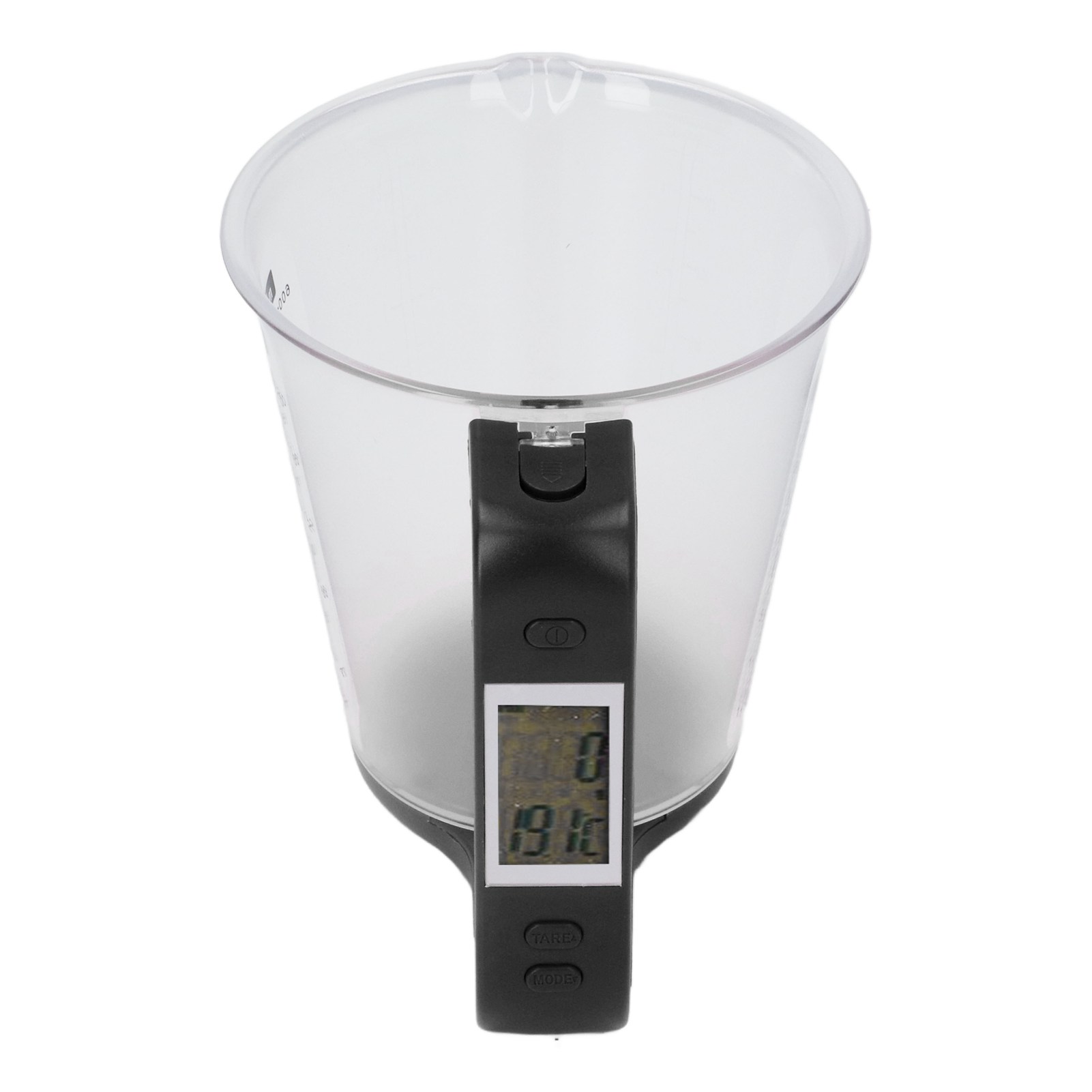 Tragbarer Küchenmessbecher, 1 Kg, Mit Lcd-bildschirm, Für Kaffee, Milch Und Gewürze (schwarz).