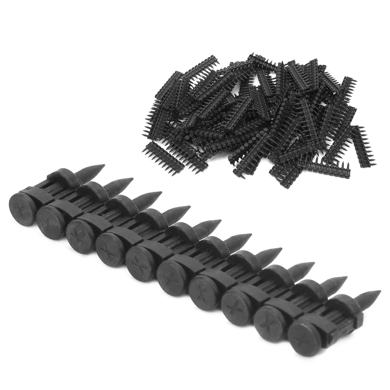 1000 Stück Gasnägel, Rund, Scharf, Schwarze Folienreihe, Tür- Und Fensterzubehör, 3/4 Zoll