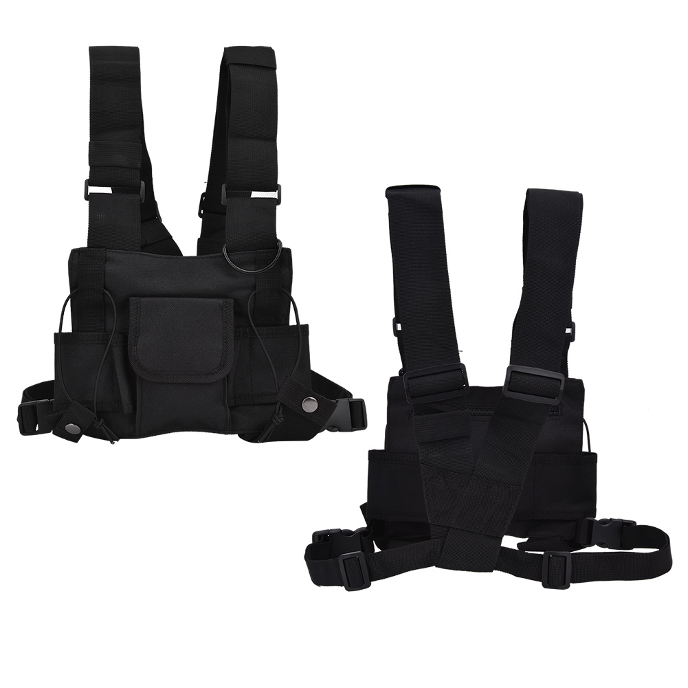 Schwarze Taktikweste, Leichte Cs-schutzweste, Trainingsweste Für Outdoor-aktivitäten Mit Reflektierenden Streifen