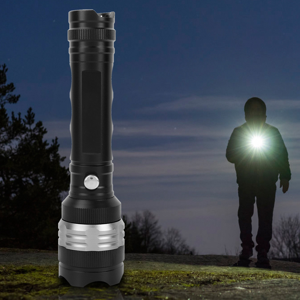 Hochleistungs-handtaschenlampe Aus Aluminiumlegierung Für Outdoor-aktivitäten Wie Camping Und Jagd (schwarz)