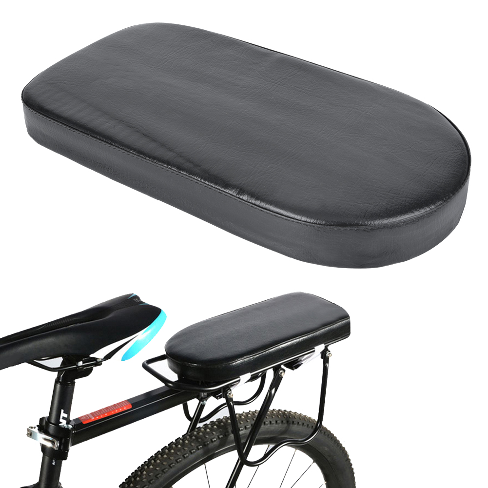 Schwarzer Pu-fahrradsattelbezug, Breites, Weiches Polster, Halbkreisförmig (schwarz)
