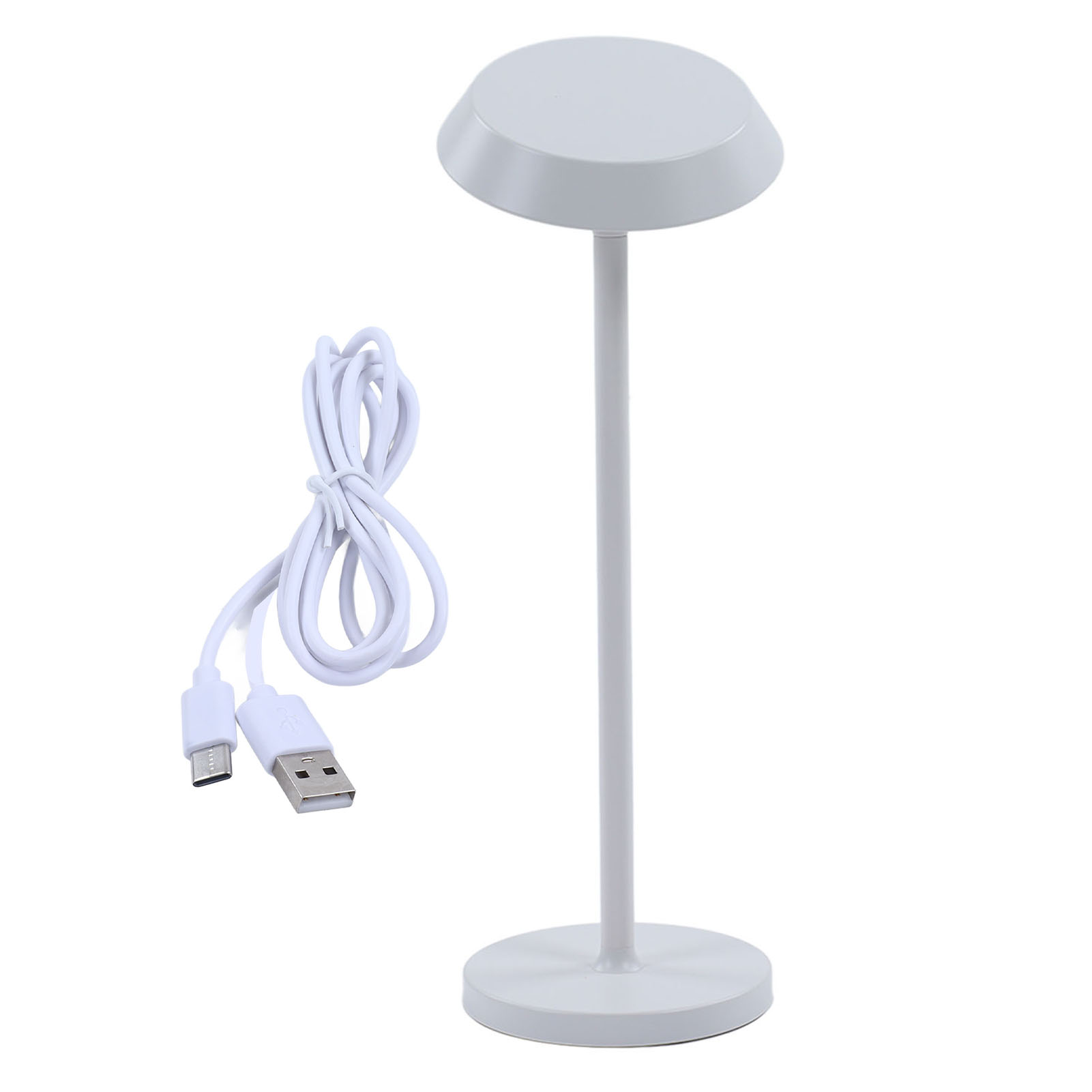 Moderne Und Minimalistische Tischleuchte, Led-stil, Usb-aufladbar, Augenschutz, Ip54 Wasserdicht, Ergonomisch, Ideal Zum Lesen Im Wohnzimmer (weiß).