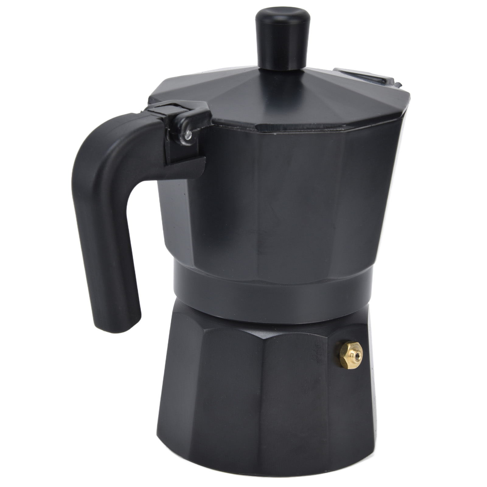 Espressokocher Aus Aluminium, Hitzebeständig, Schwarz, 150 Ml