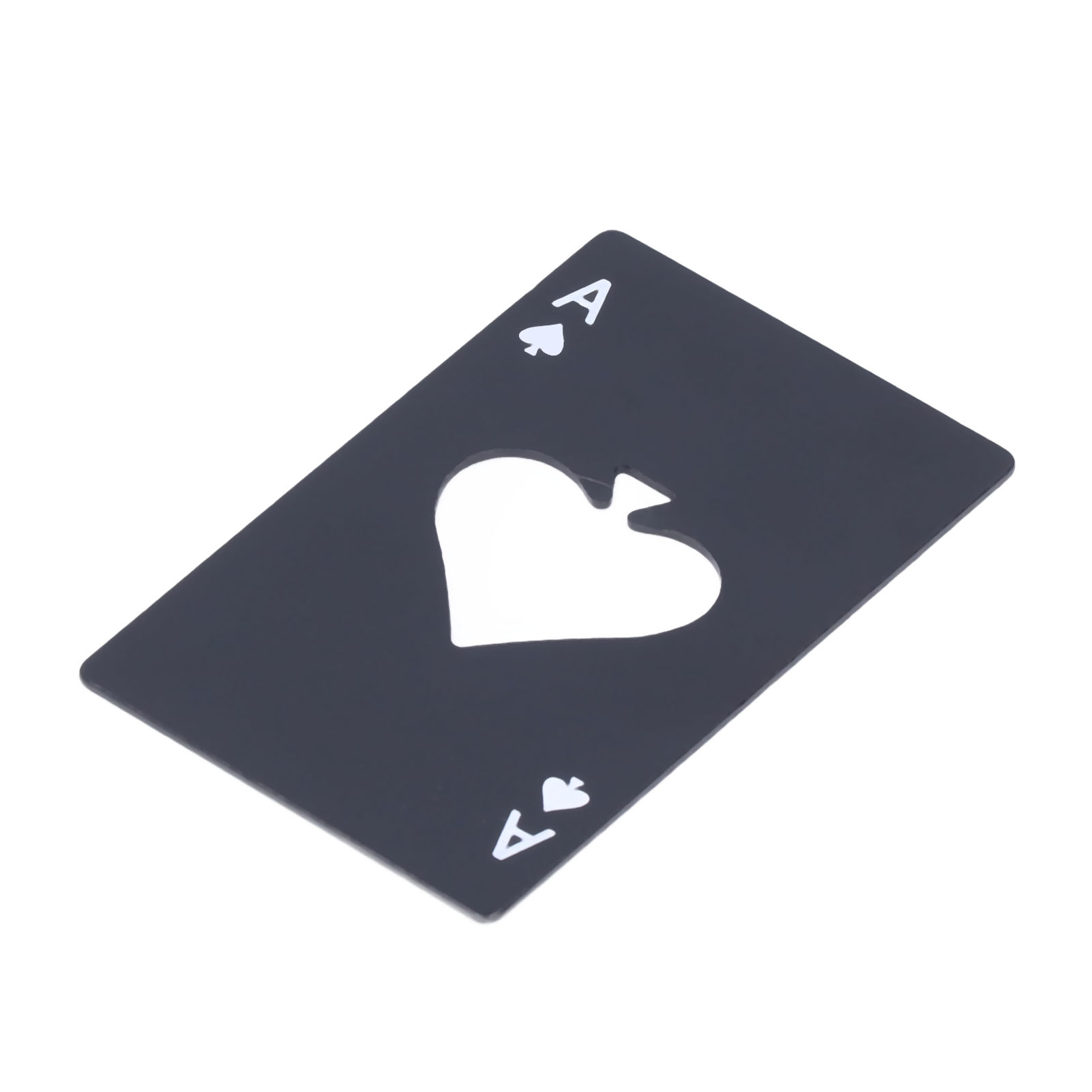 Innovativer Flaschenöffner In Pokerkartenform Aus Edelstahl, Ideal Für Wein- Und Bierkorken, Perfekt Für Hausbar Und Partys, Schwarz