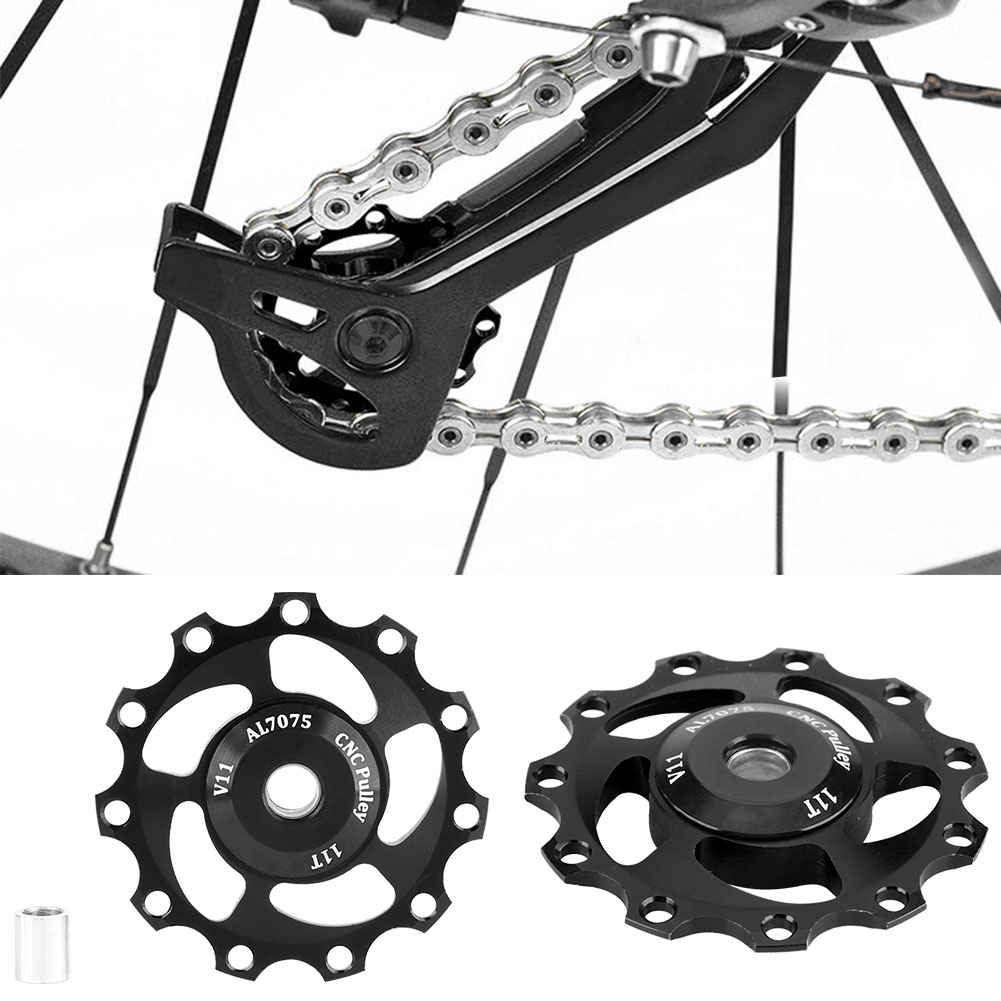 Gub Leichtes 11t Mountainbike-schaltwerk-führungsrad (schwarz)