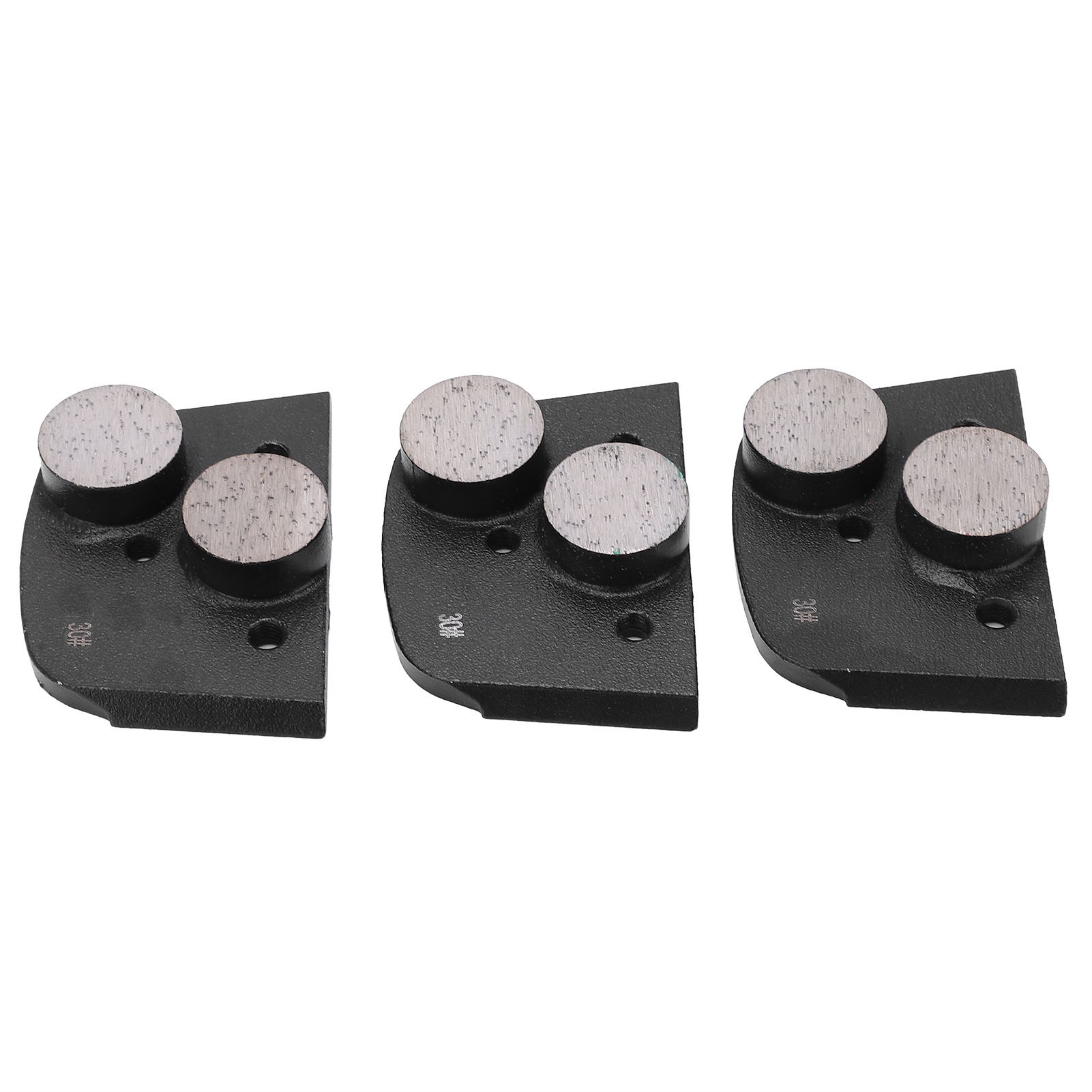 3 Stück Diamant-schleifscheiben, Schwarz, Körnung 30, 2 Zähne, Zum Schleifen Und Polieren Von Beton Und Glas