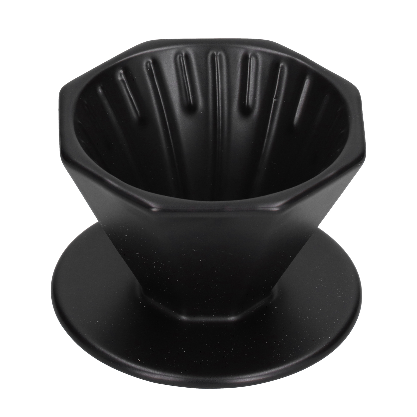 Kaffeefilter Aus Keramik, Praktisch, Zuverlässig, Elegant, Handlich, Schlichtes Design, Pour-over-kaffeefilter, Schwarz