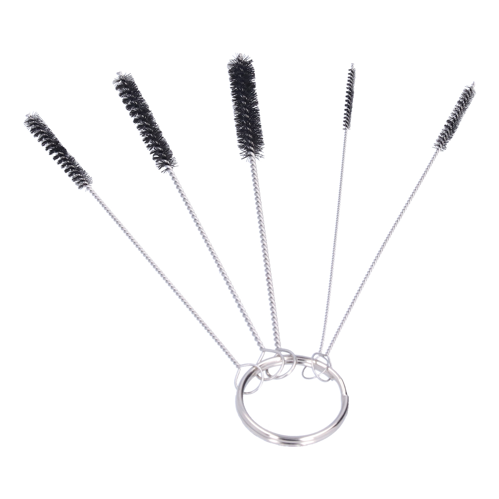 Flaschenbürsten-set Aus Nylon Für Reagenzgläser Und Reagenzgläser, Reinigungswerkzeug Für Gläser Und Kaffeemaschinen, Schwarz, 2/2,5/3/4/5