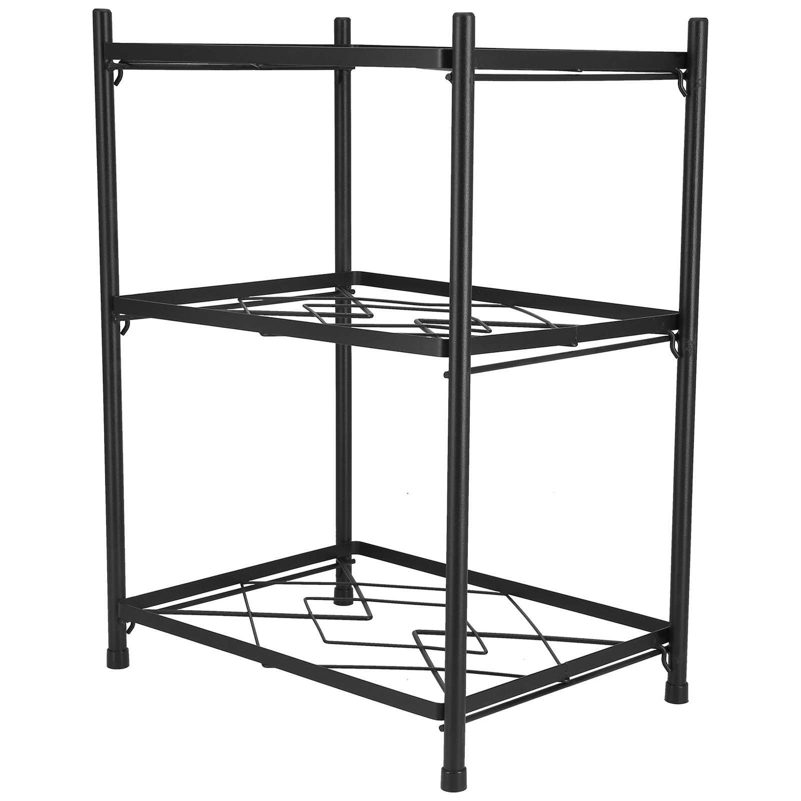 Mehrschichtiger Topfständer, Freistehend, Pfannenorganizer, Ablage, Kochgeschirrständer Für Elektroherde, 3-lagig