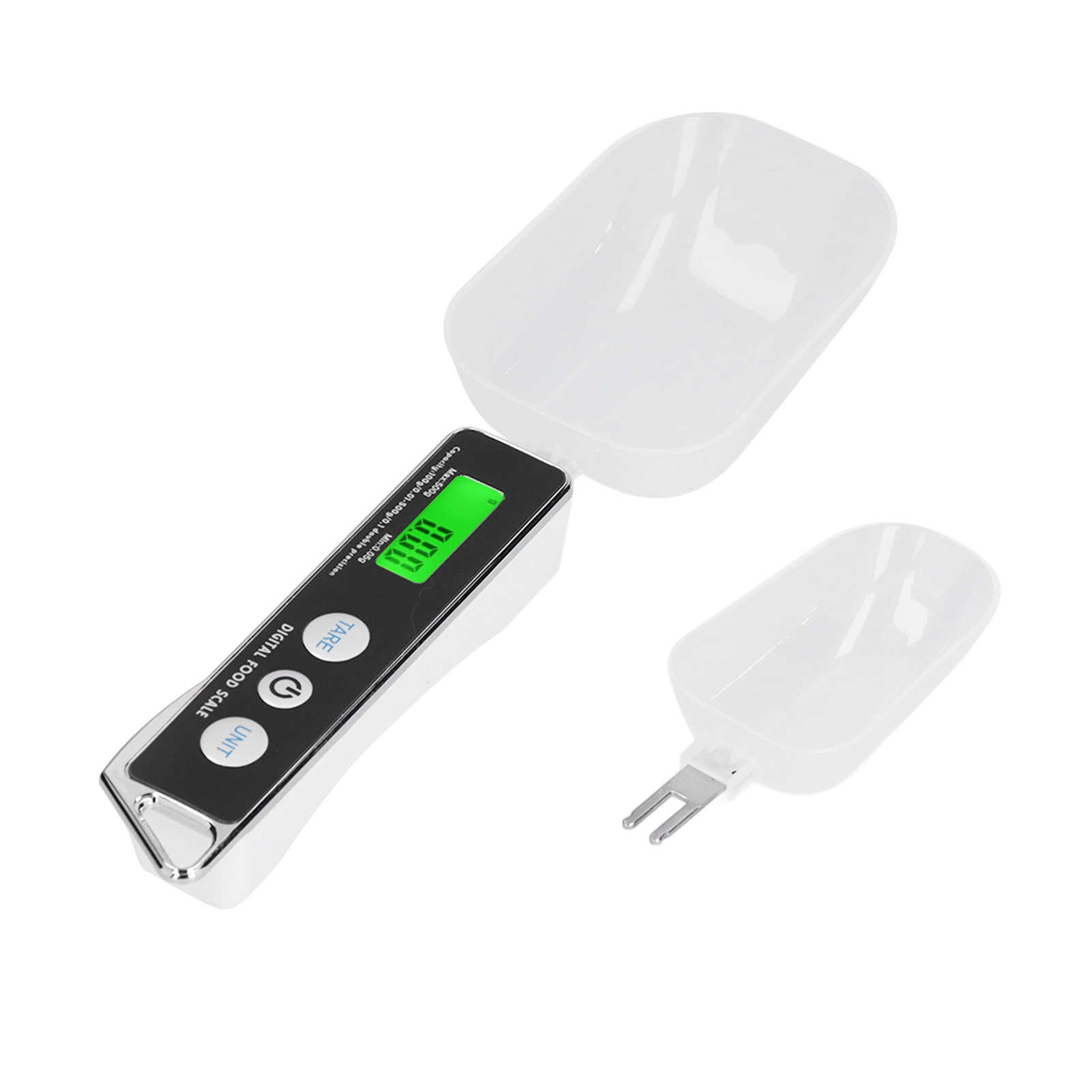 Digitale Küchenwaage Aus Edelstahl, Tragbar, Für Mehl, Tee Und Gewürze, 500 G/0,1 G, Schwarz