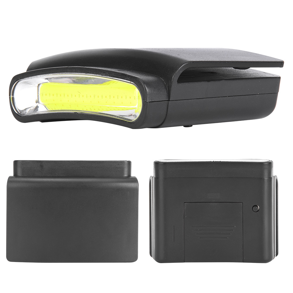 Tragbare Cob-led-stirnlampe Aus Kunststoff, Hutclip-lampe, Mini-outdoor-blitzleuchte