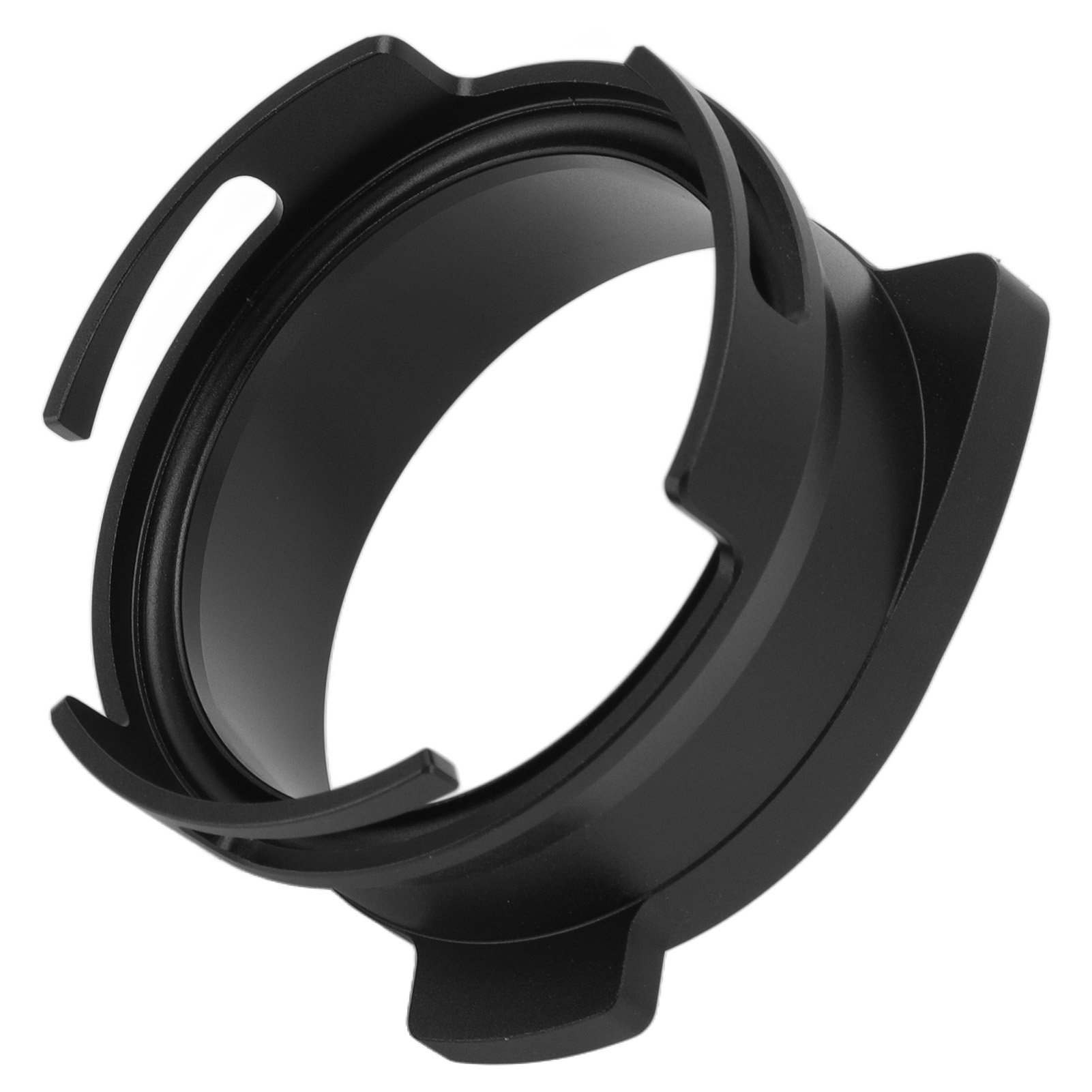 54-mm-kaffeefilterhalter Mit Drehbarem Dosiertrichter Aus Aluminiumlegierung, Kaffeemaschinenzubehör, Schwarz