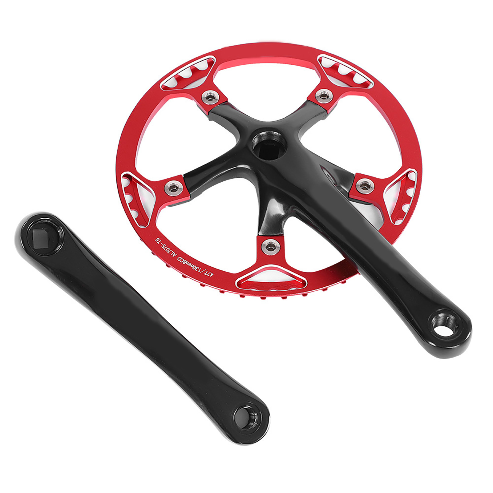 Pédalier Meijun Pour Vélo, Plateau De 170 Mm, 45 Dents Et 47 Dents (noir Et Rouge, 47 Dents)
