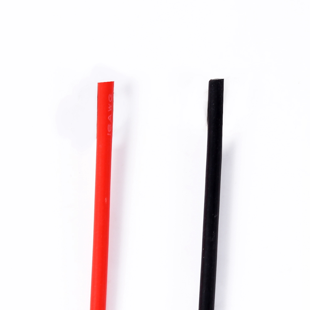 Nouveau Câble De Câblage Souple En Cuivre Multibrins, Noir Et Rouge, Calibre 16 Awg, Longueur 5 M, En Silicone.